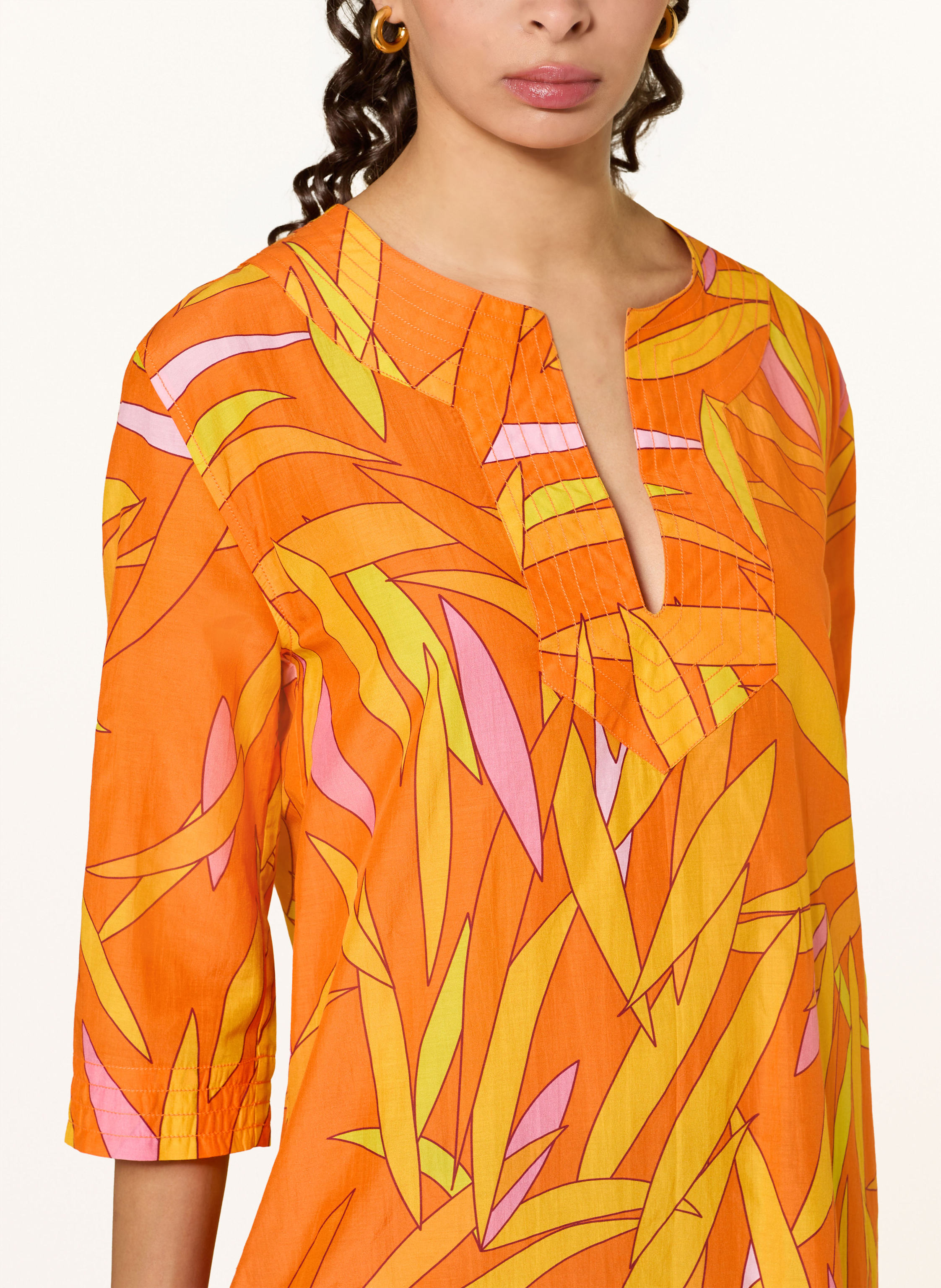 Thumbnail - Vilebrequin Strandkleid Madrague Lucille Mit Seide orange