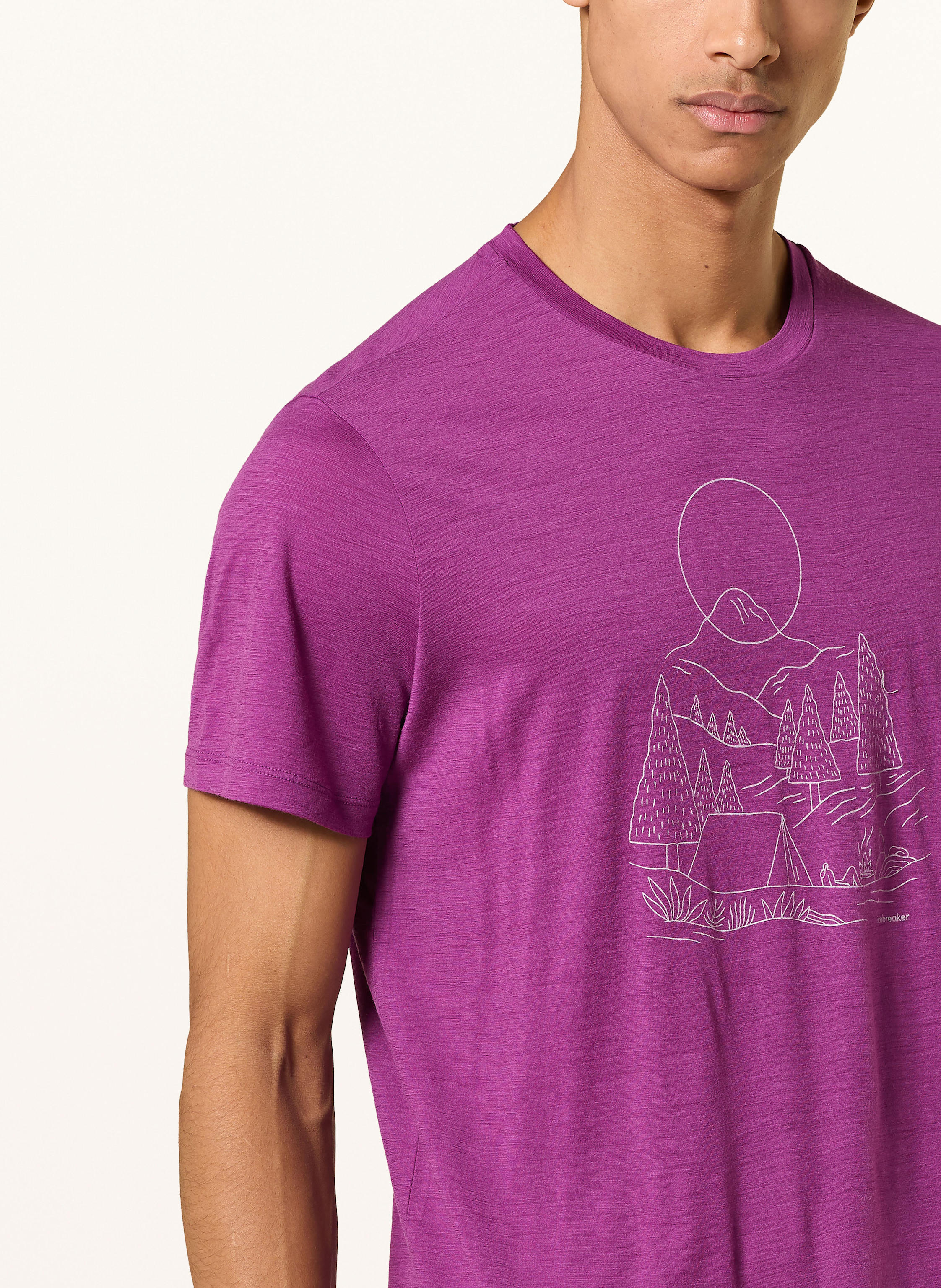 Thumbnail - Icebreaker T-Shirt Merino 150 Tech Lite Iii lila