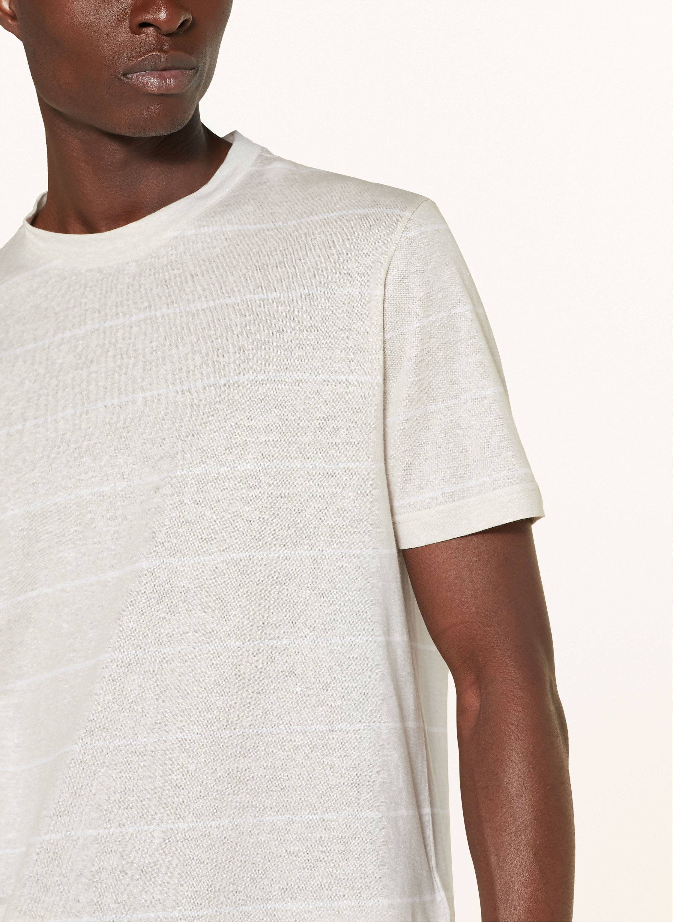 Thumbnail - Eleventy T-Shirt Aus Leinen weiss