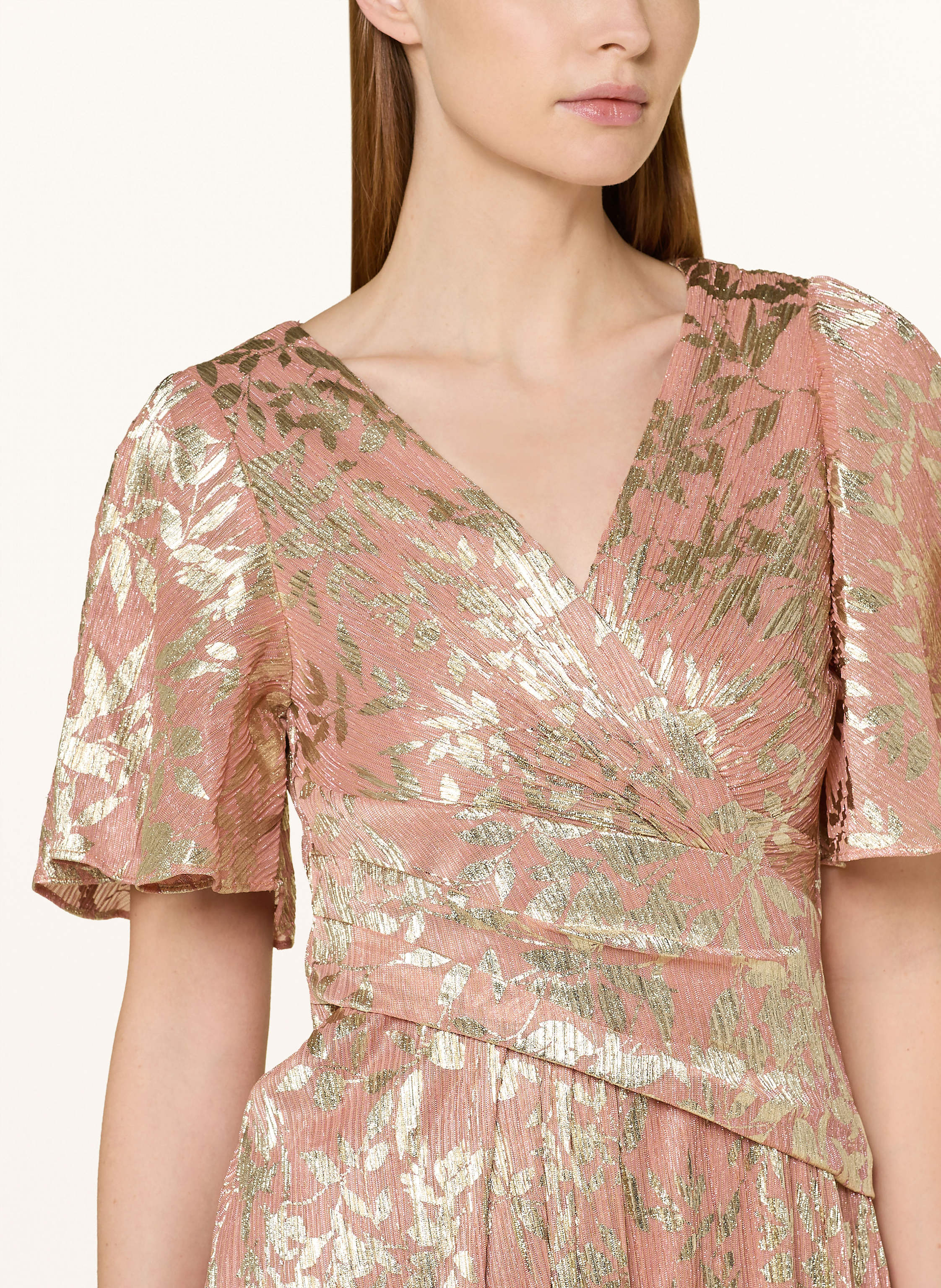 Thumbnail - Adrianna Papell Cocktailkleid Mit Glitzergarn rosa