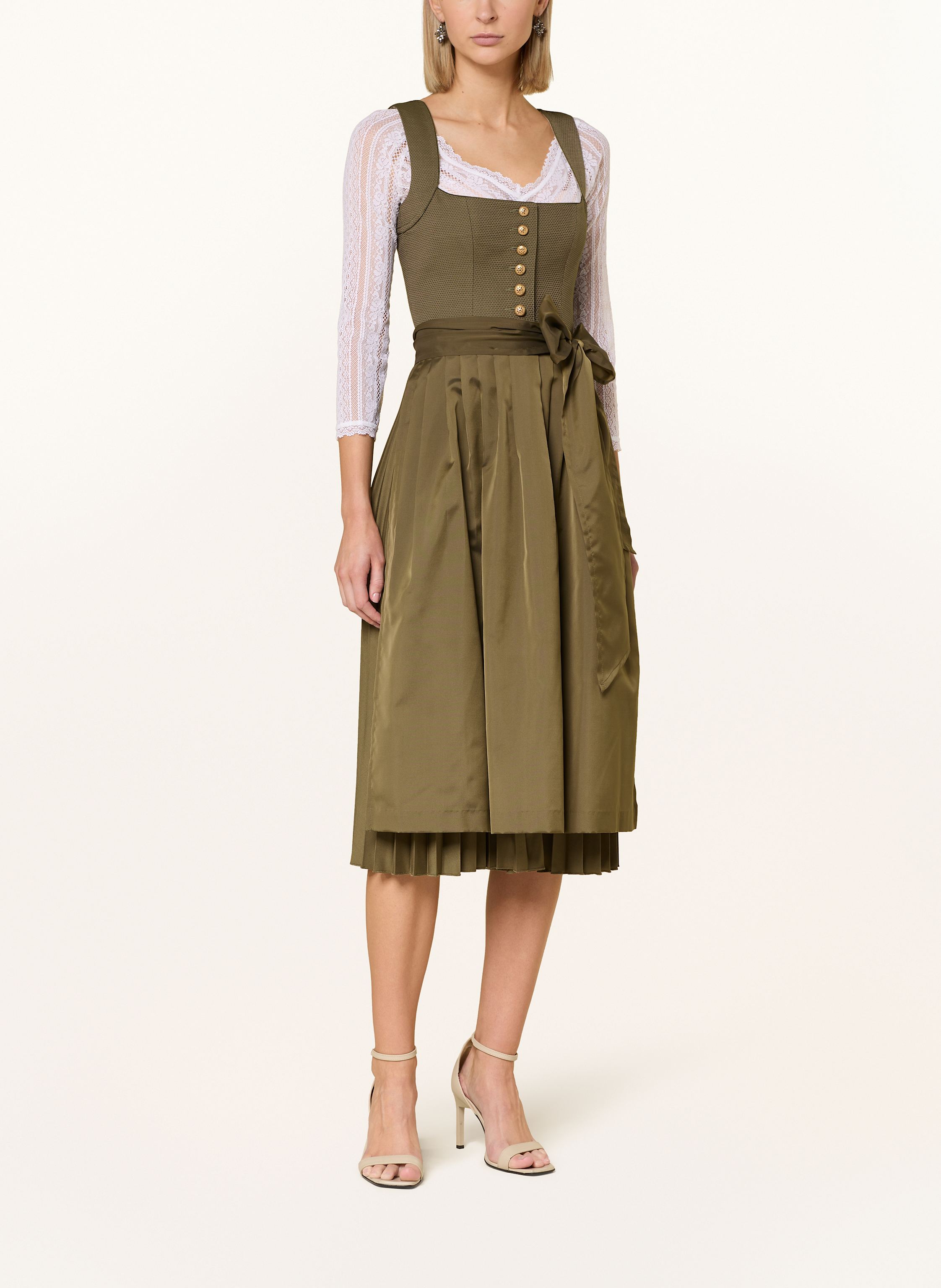 Thumbnail - Cocovero Dirndlbluse Romy Aus Spitze Mit 3/4-Arm weiss