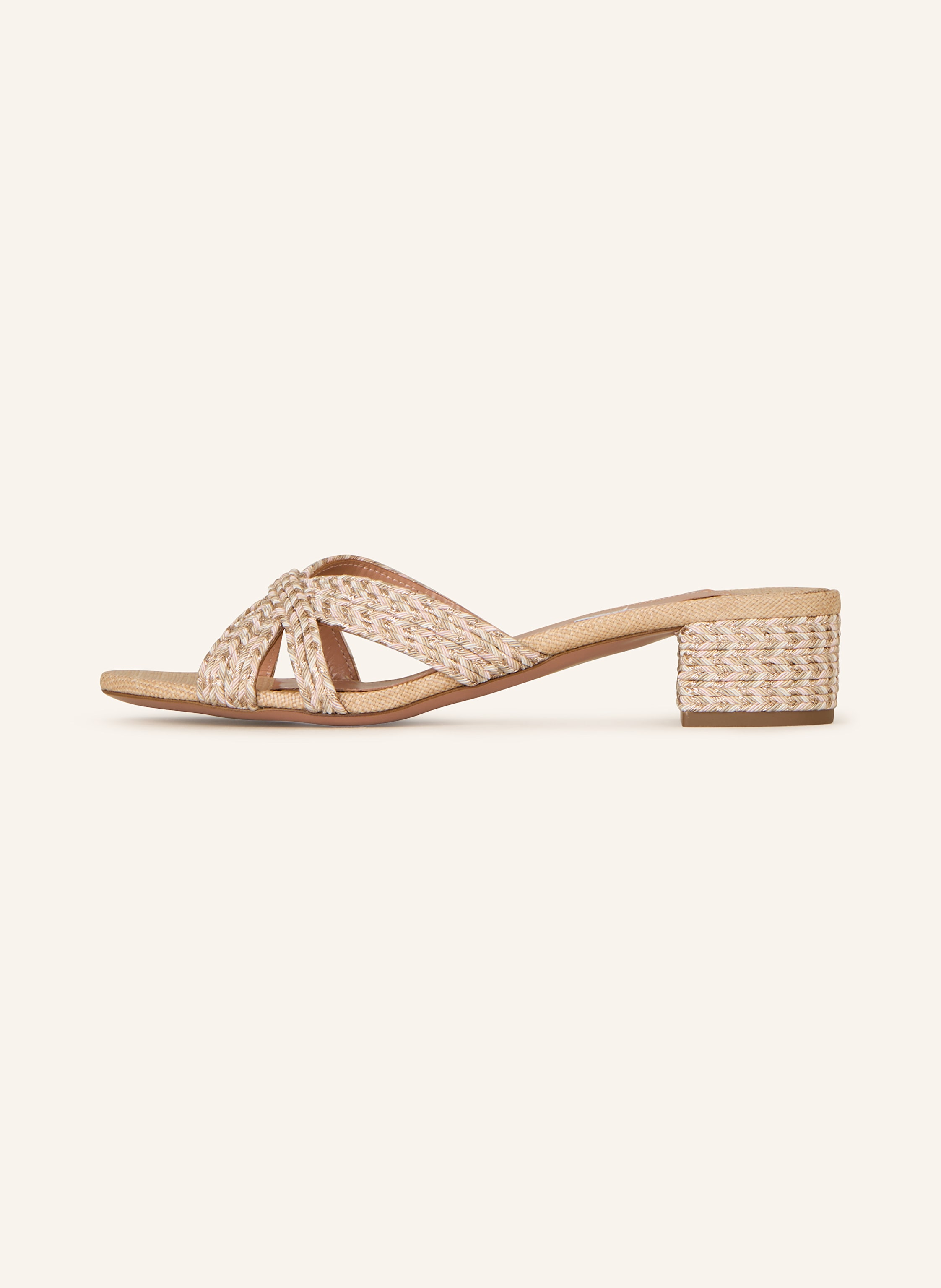 Thumbnail - Aquazzura Pantoletten Sundance beige
