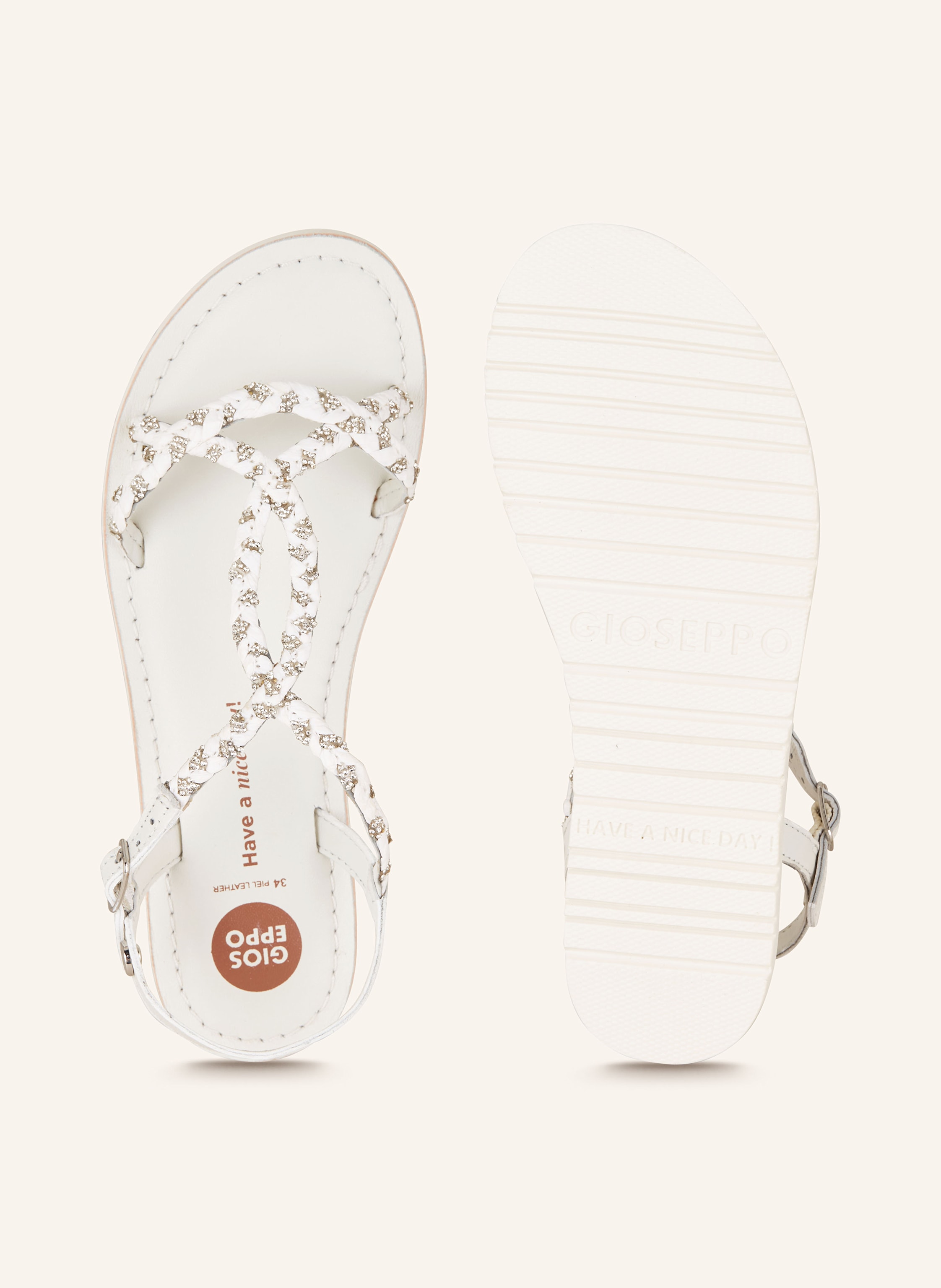 Thumbnail - Gioseppo Sandalen Wenham Mit Schmucksteinen weiss