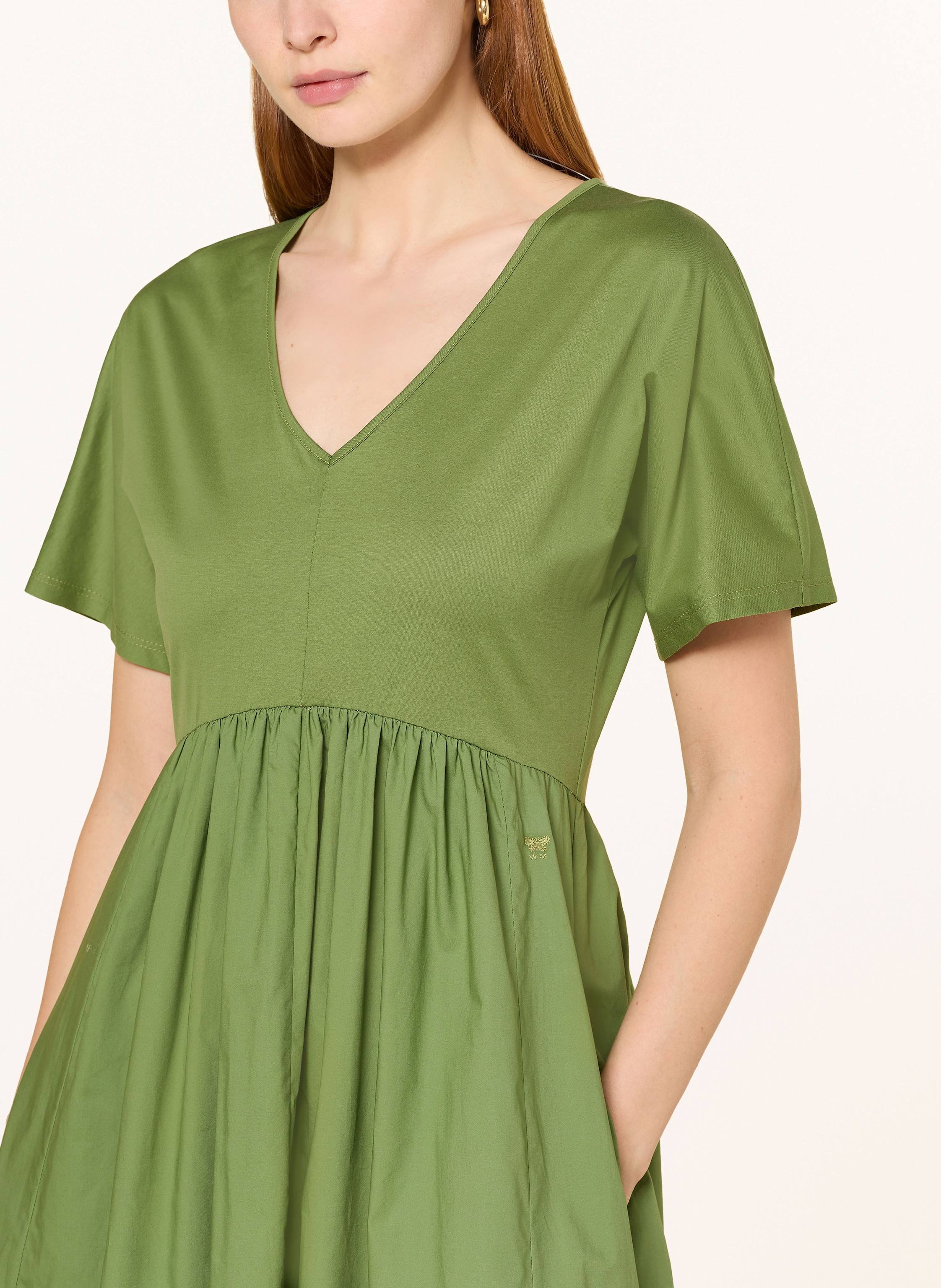 Thumbnail - Weekend Max Mara Kleid Bronzo Im Materialmix gruen