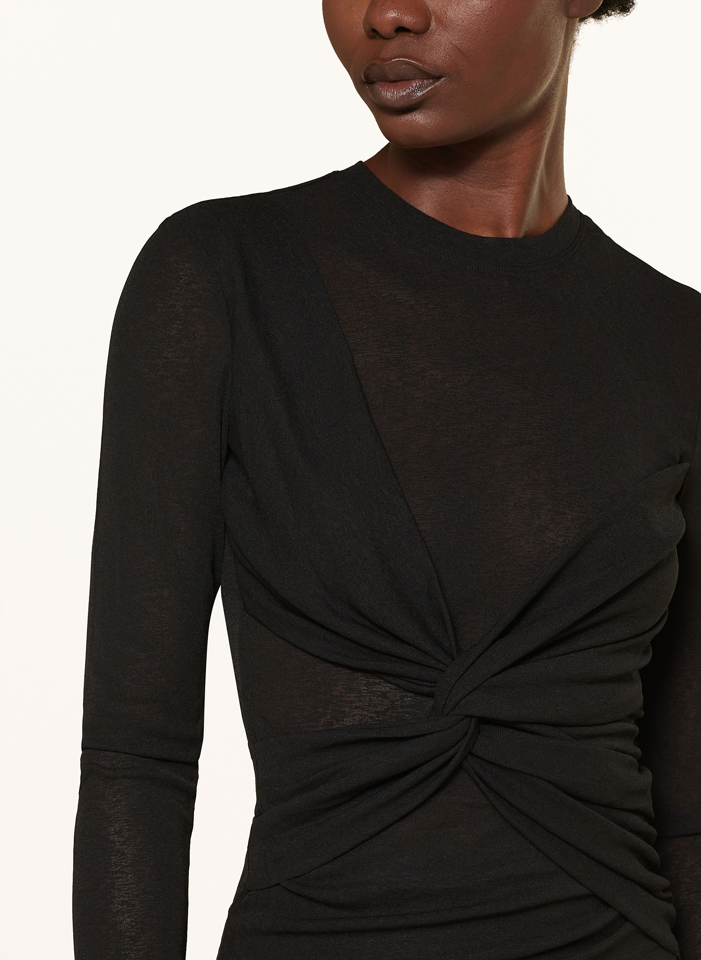 Thumbnail - Nanushka Longsleeve Izolda schwarz