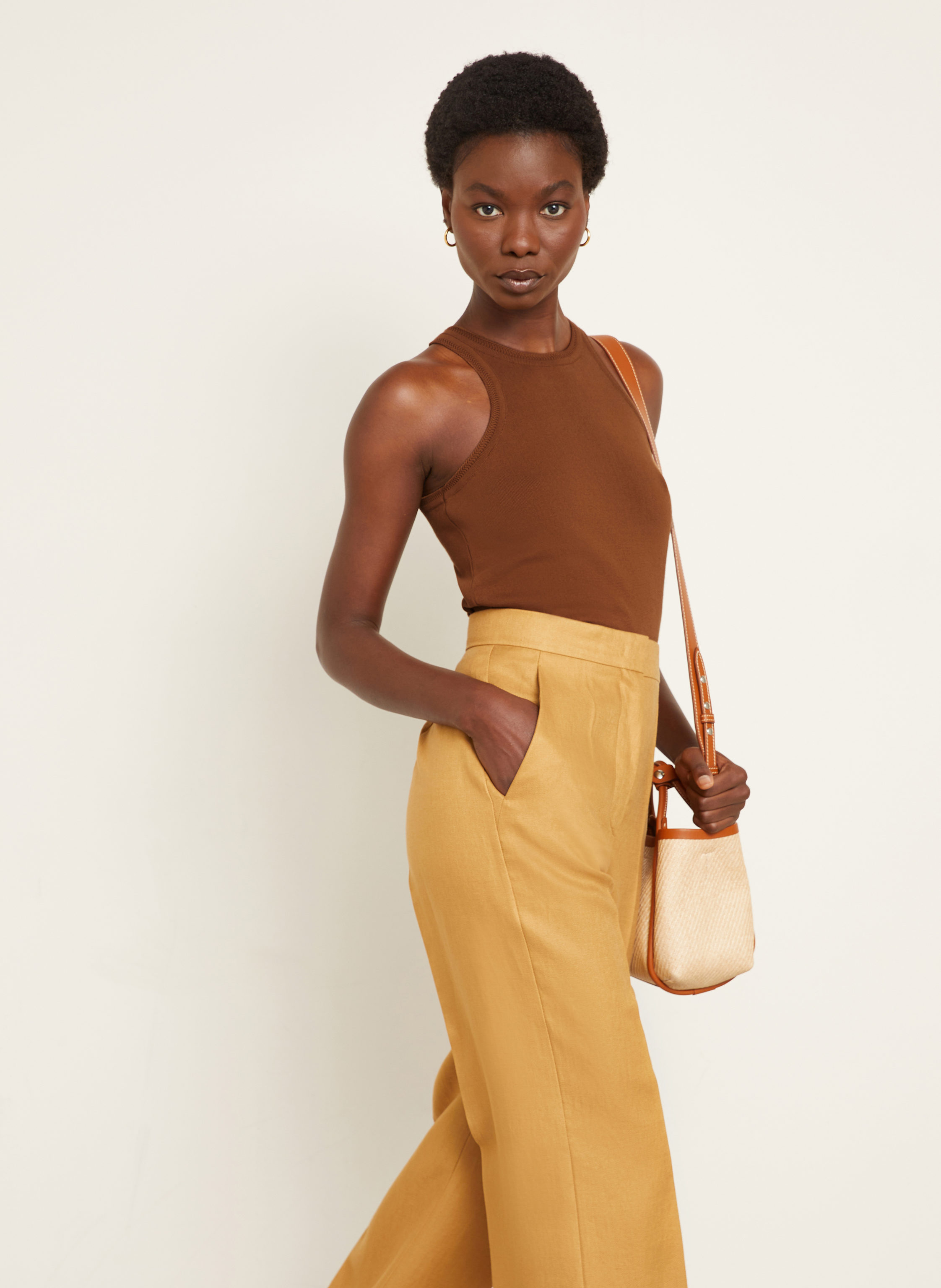 Thumbnail - Max Mara Stricktop Arnes braun