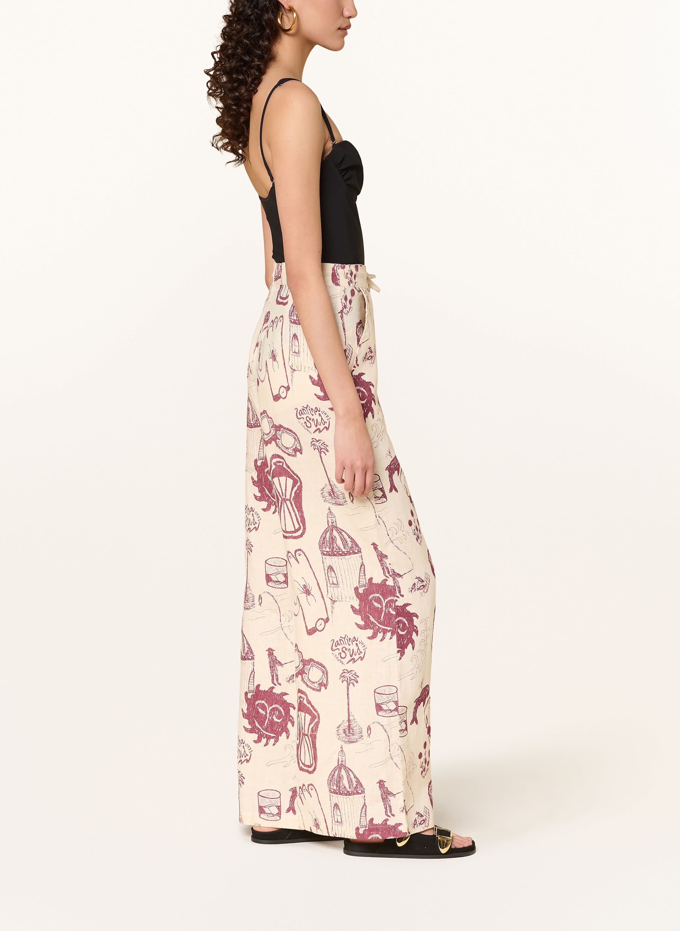 Thumbnail - Oas Leinenhose Cantina Mojave rot