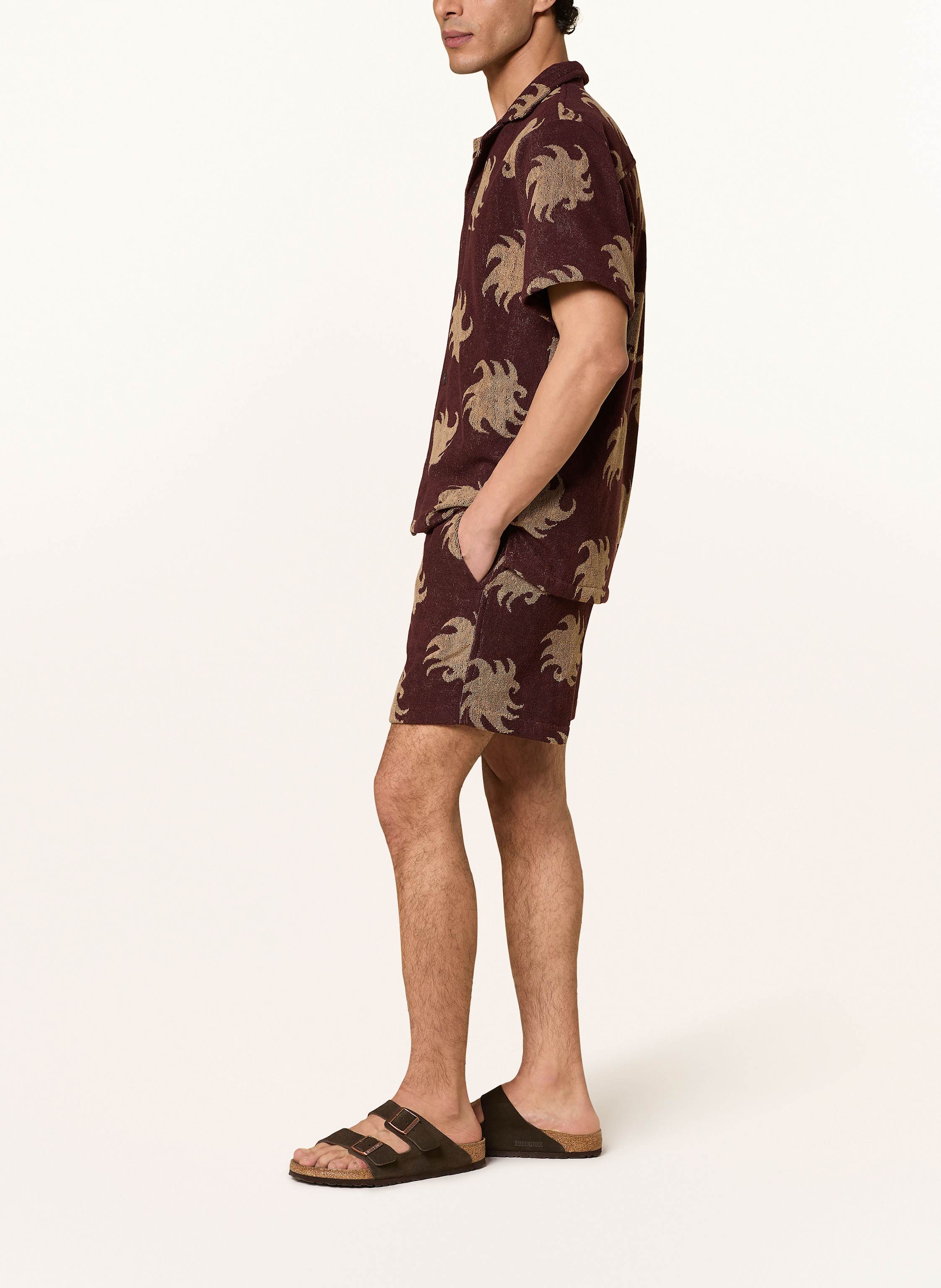 Thumbnail - Oas Frotteeshorts Mocha Ember braun