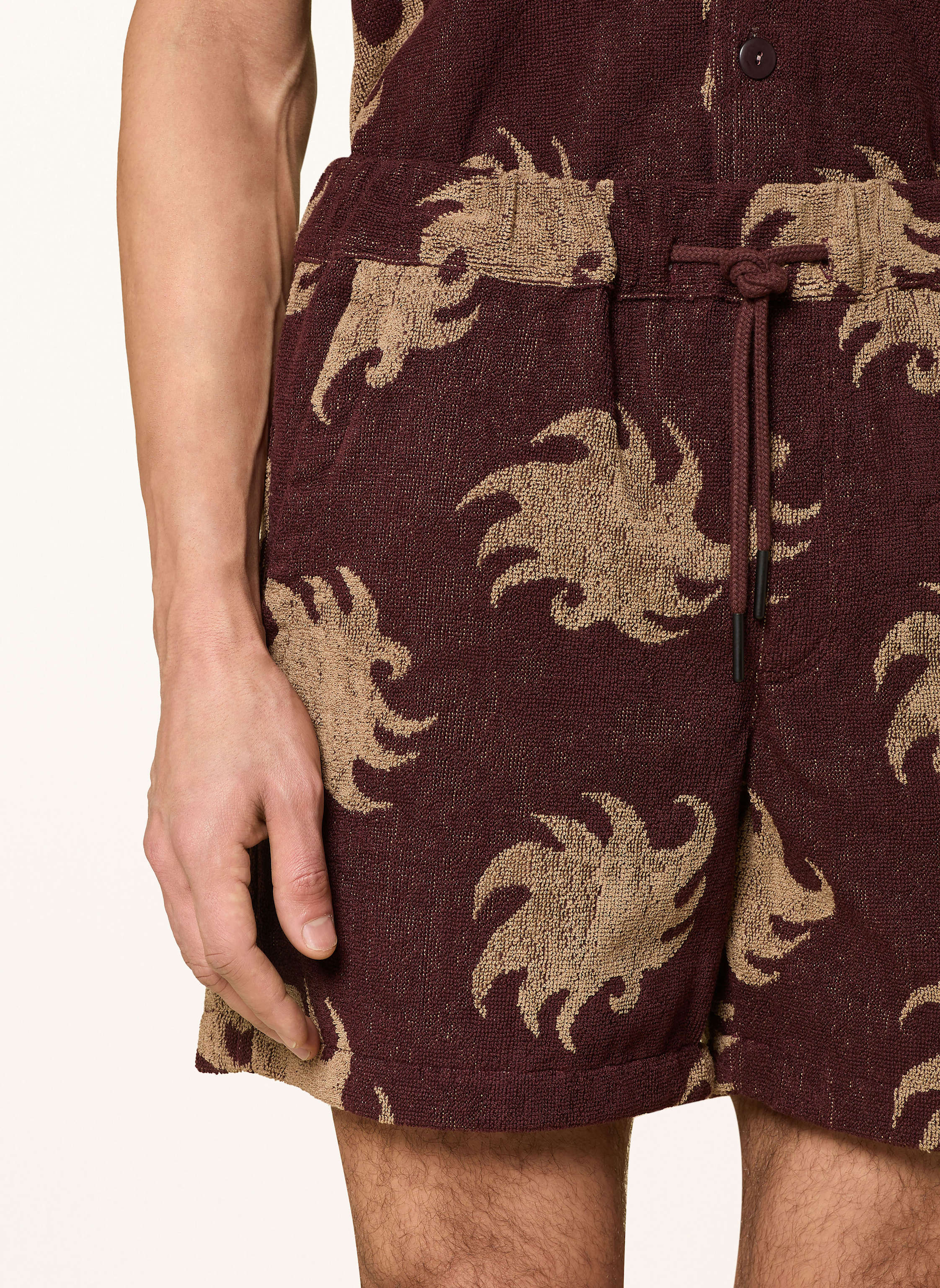 Thumbnail - Oas Frotteeshorts Mocha Ember braun