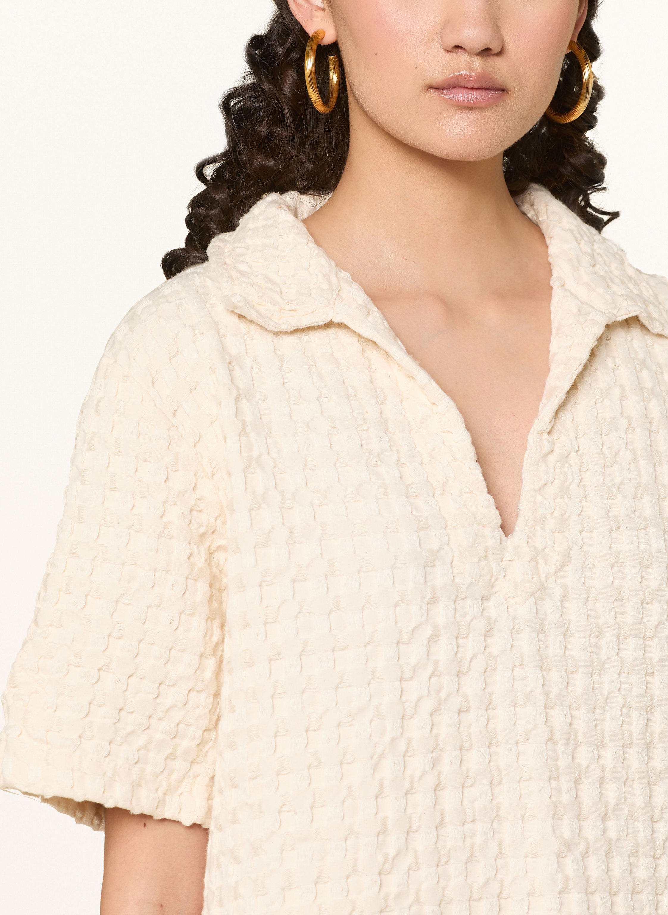 Thumbnail - Oas Poloshirt Ecru Jaffa weiss