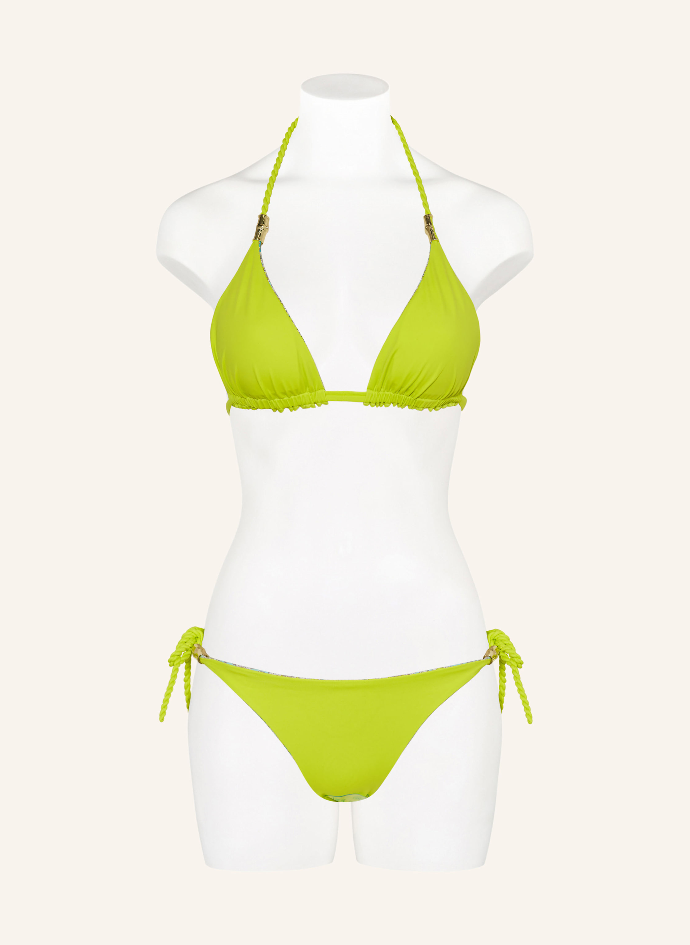 Thumbnail - Heidi Klein Triangel-Bikini-Top Hacienda Zum Wenden gelb