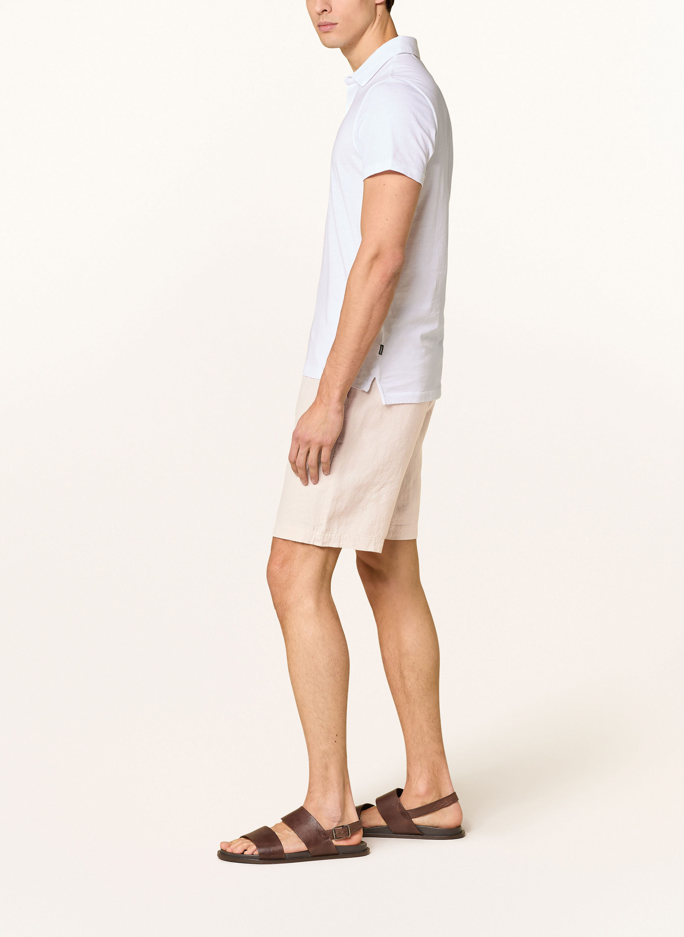 Thumbnail - Ecoalf Leinenshorts Musy Regular Fit beige