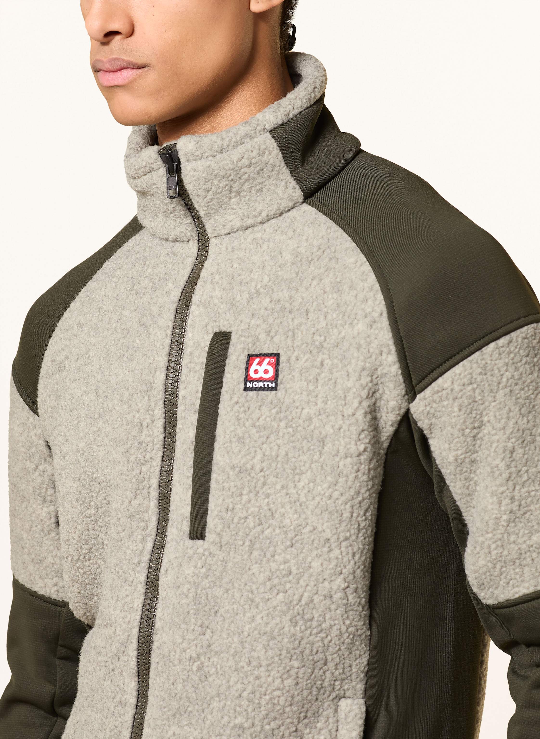 Thumbnail - 66°North Fleecejacke Tindur grau