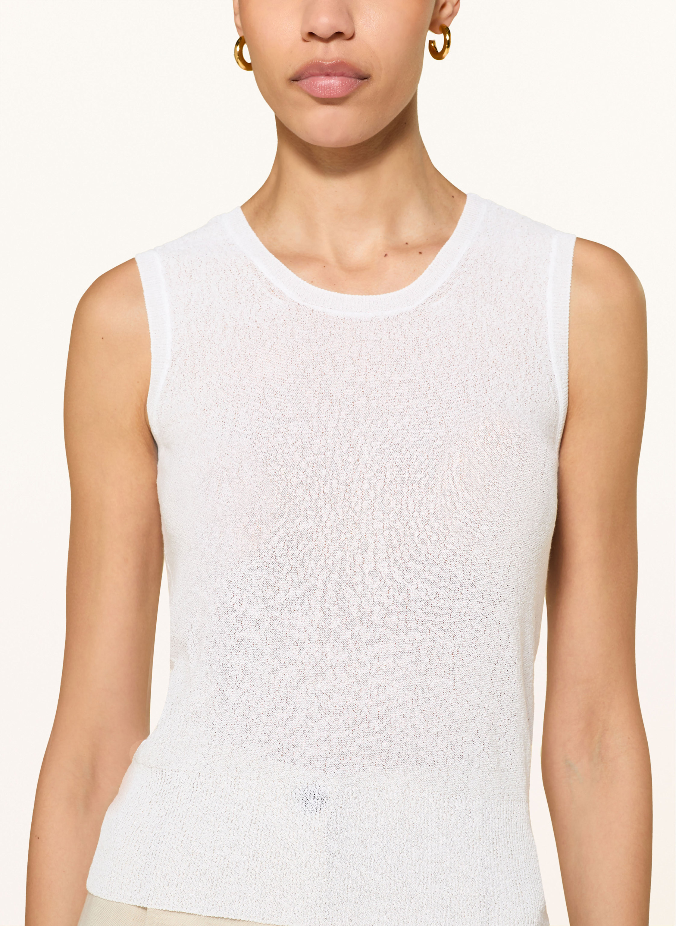 Thumbnail - Max Mara Studio Stricktop Pedone weiss