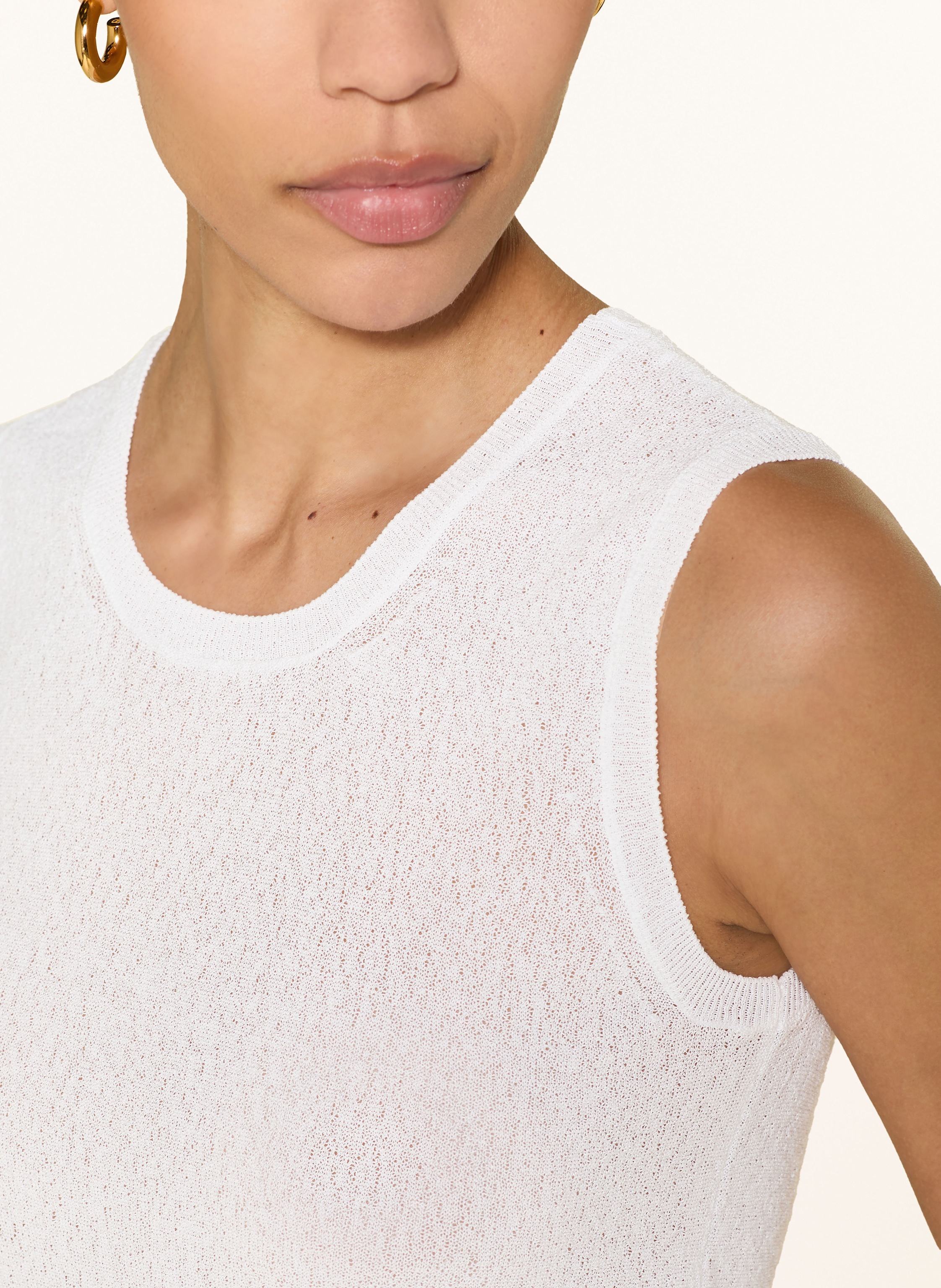 Thumbnail - Max Mara Studio Stricktop Pedone weiss