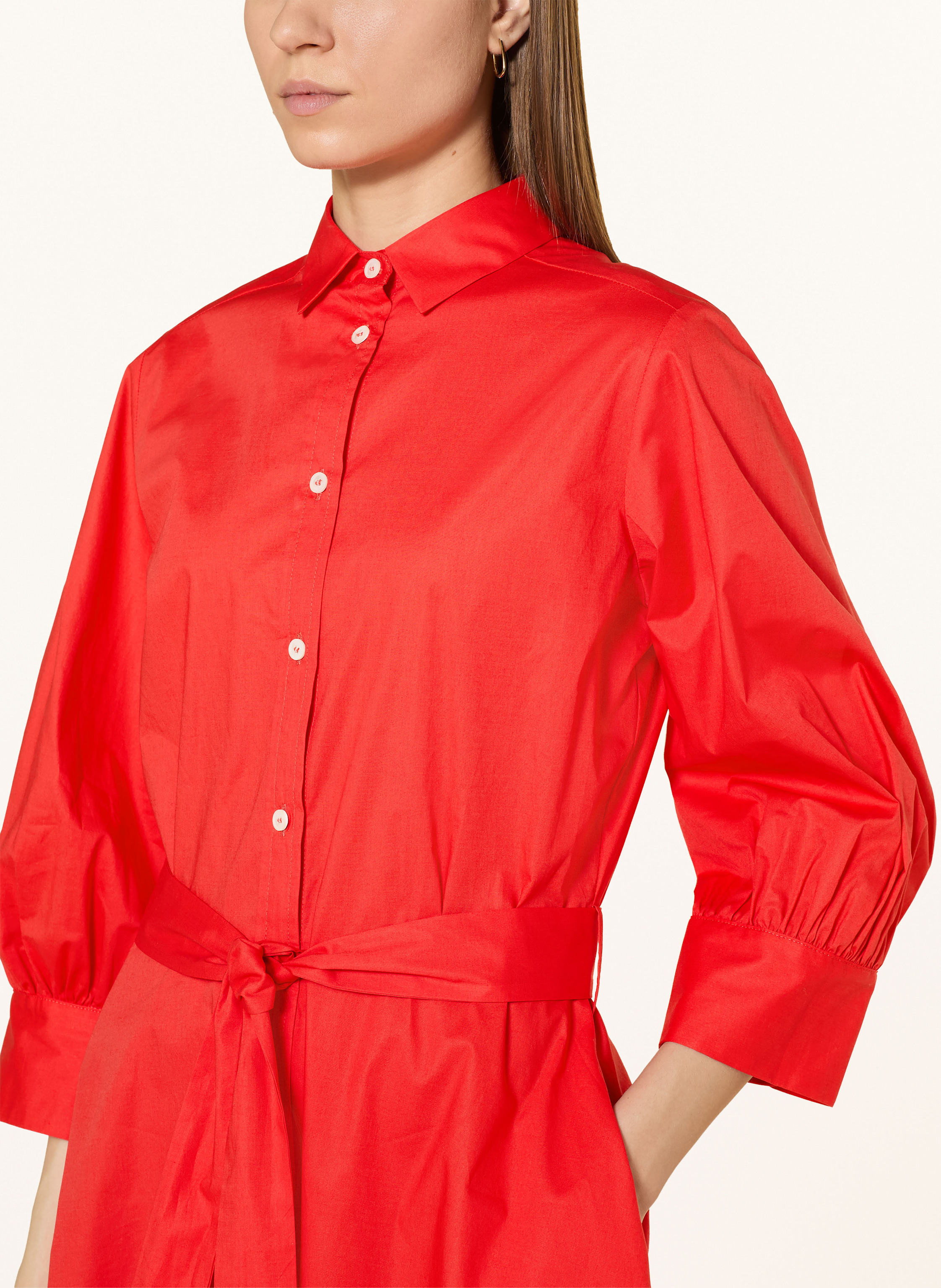 Thumbnail - rosso35 Hemdblusenkleid Mit 3/4-Arm rot