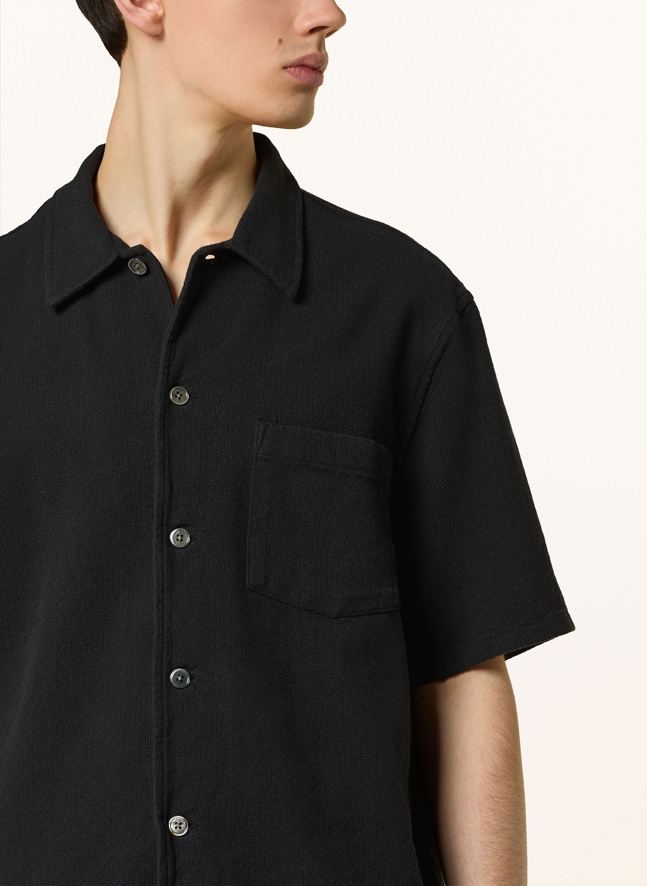 Thumbnail - Our Legacy Kurzarm-Hemd Boxy Fit schwarz