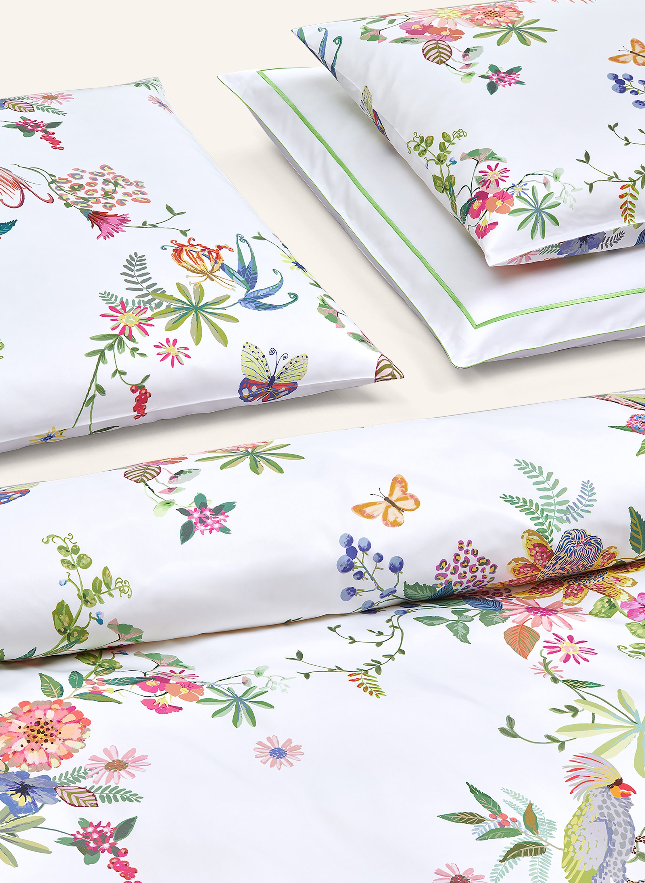 Thumbnail - Christian Fischbacher Bettwäsche Papagena weiss