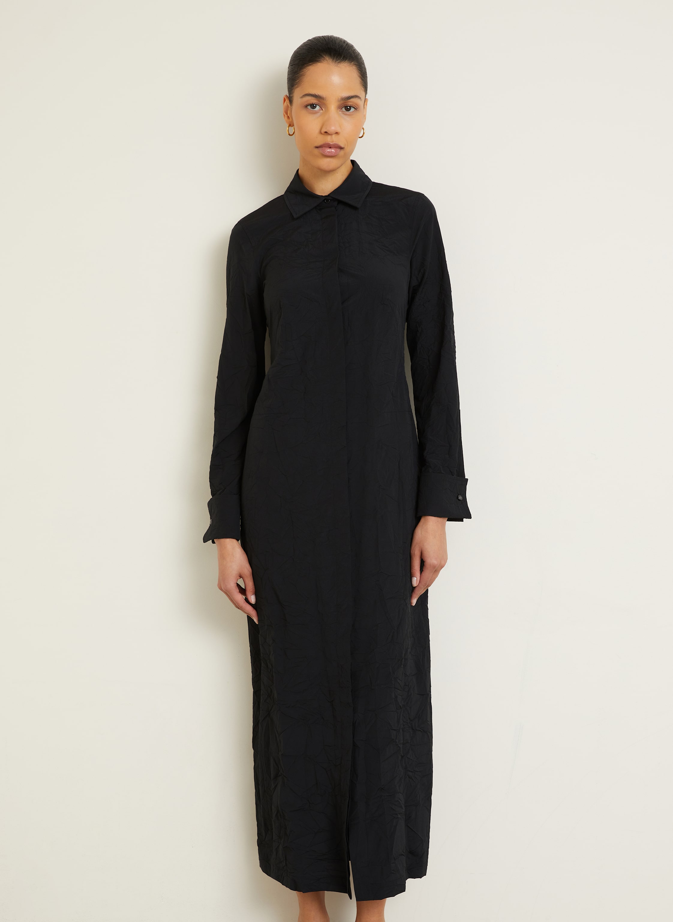 Thumbnail - Max Mara Hemdblusenkleid Rovigo schwarz