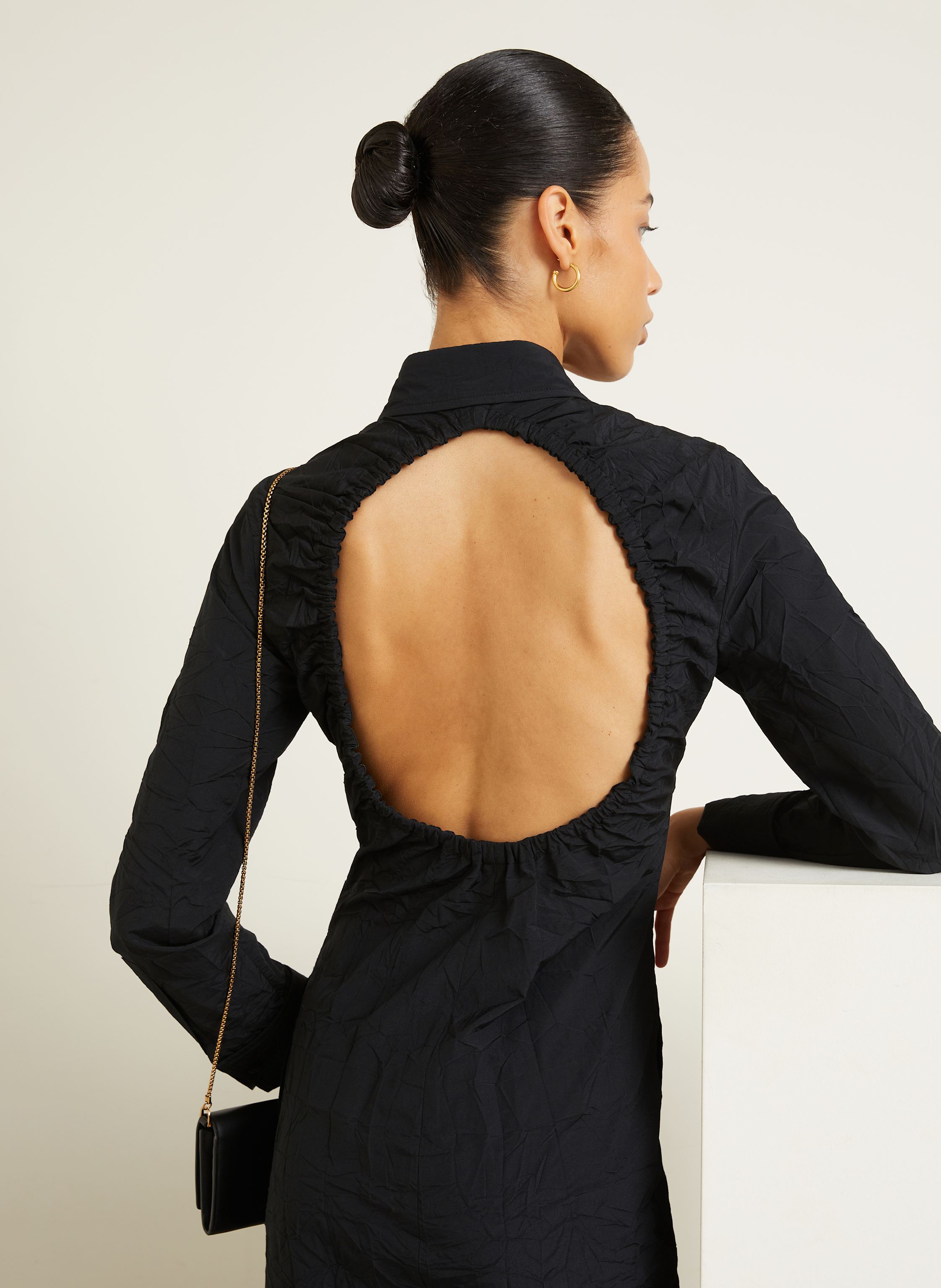 Thumbnail - Max Mara Hemdblusenkleid Rovigo schwarz