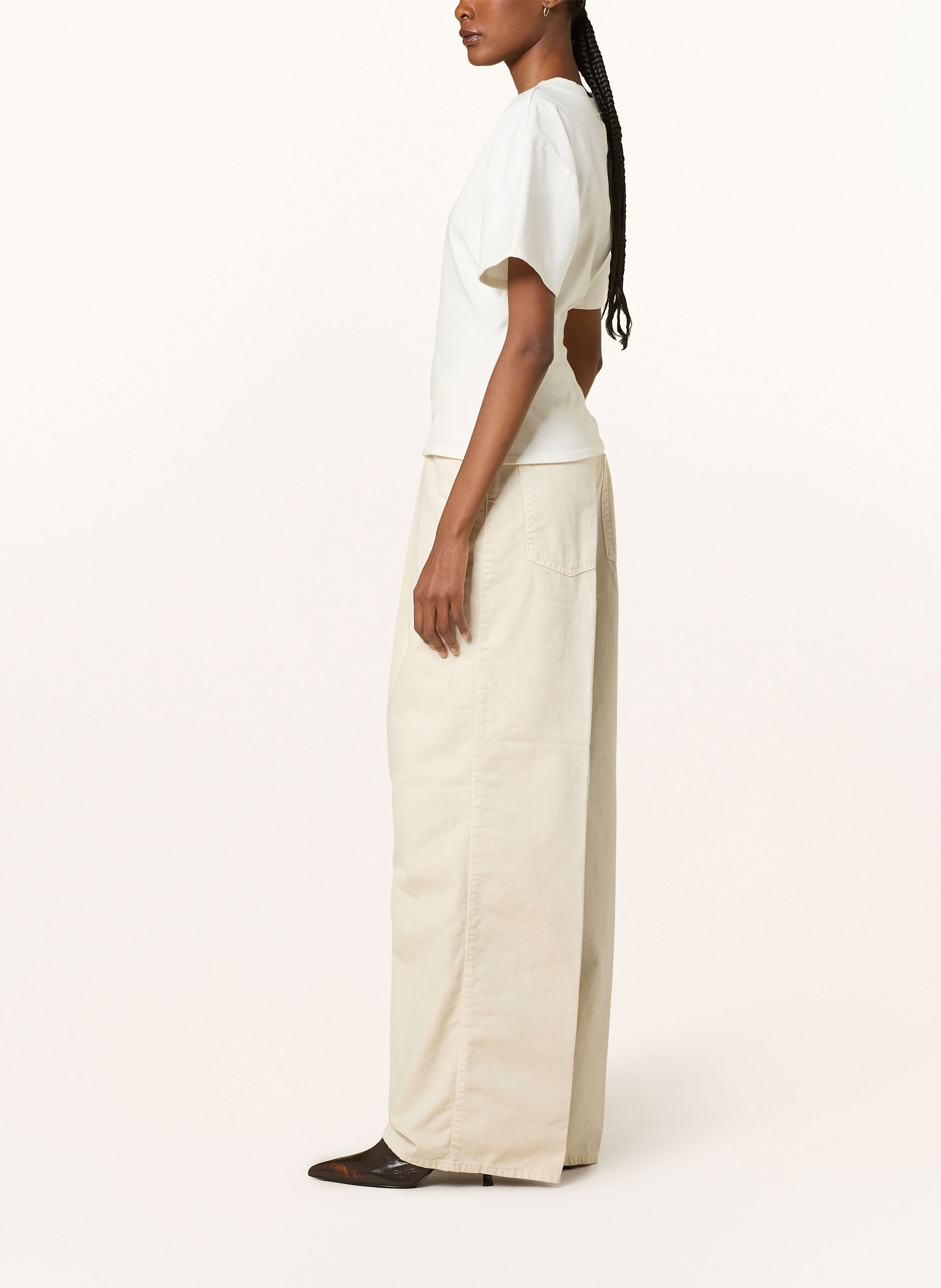 Thumbnail - Haikure Wide Leg Jeans Candy beige