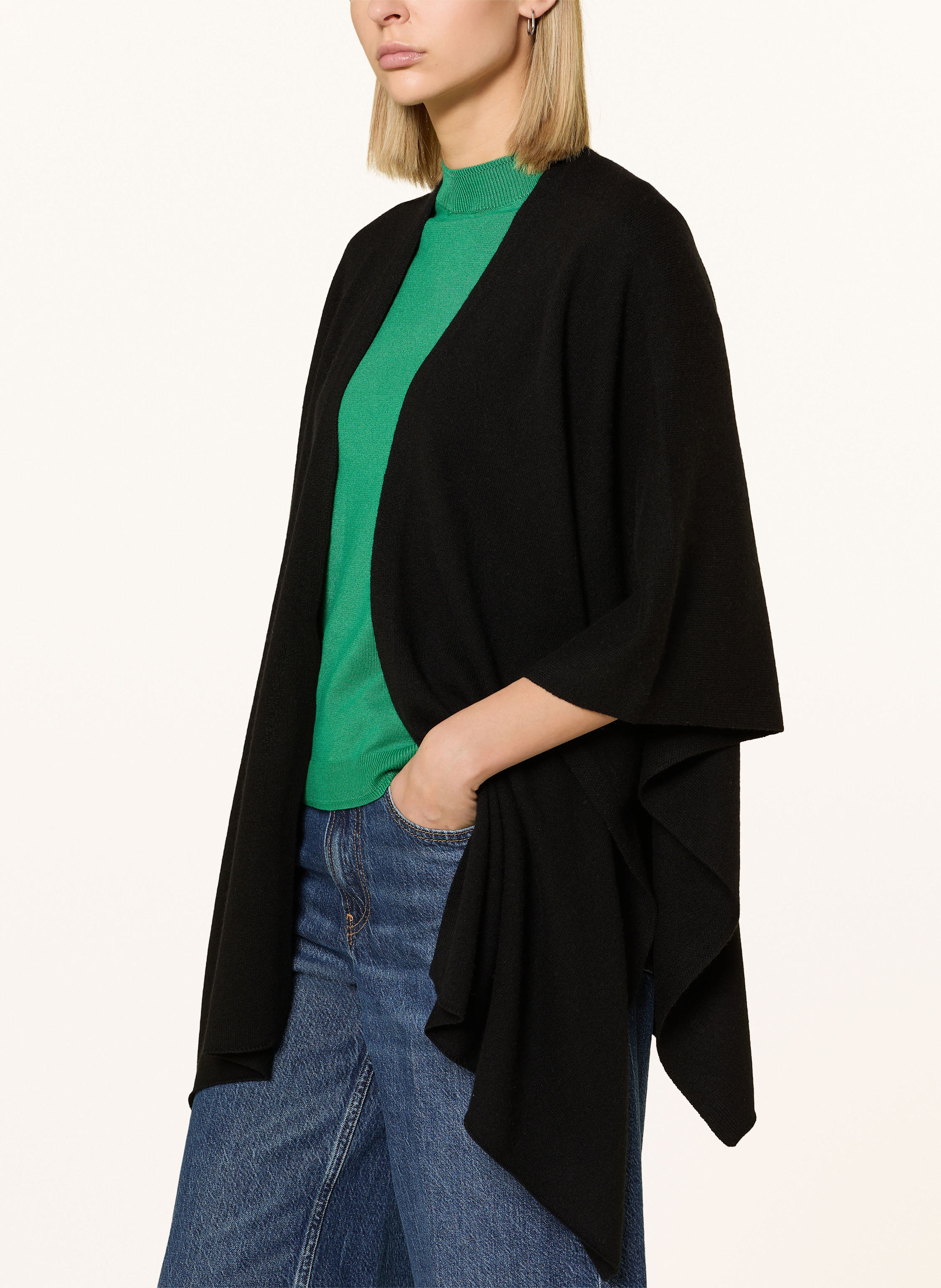 Thumbnail - Darling Harbour Cashmere-Cape schwarz