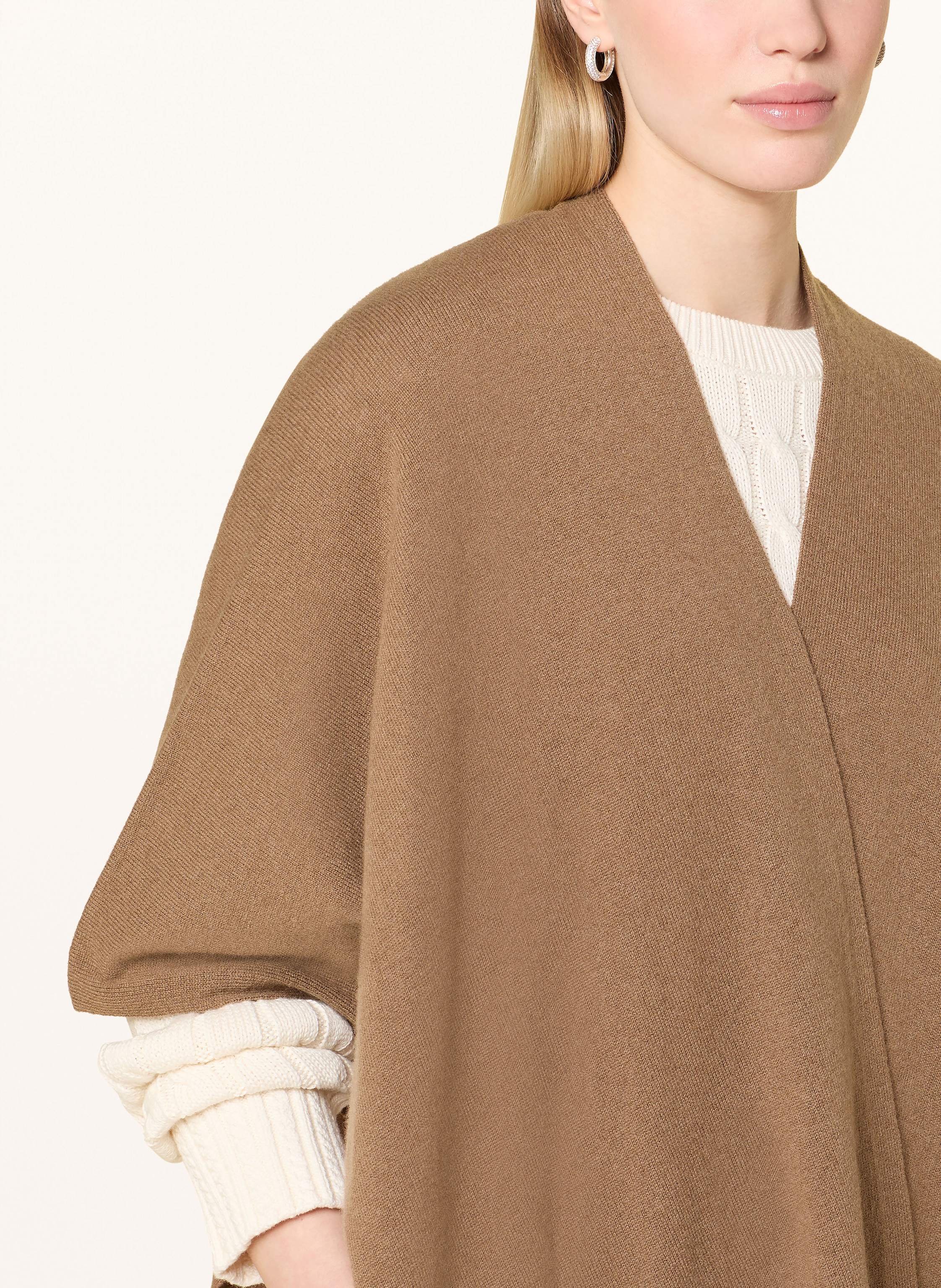 Thumbnail - Darling Harbour Cashmere-Cape braun