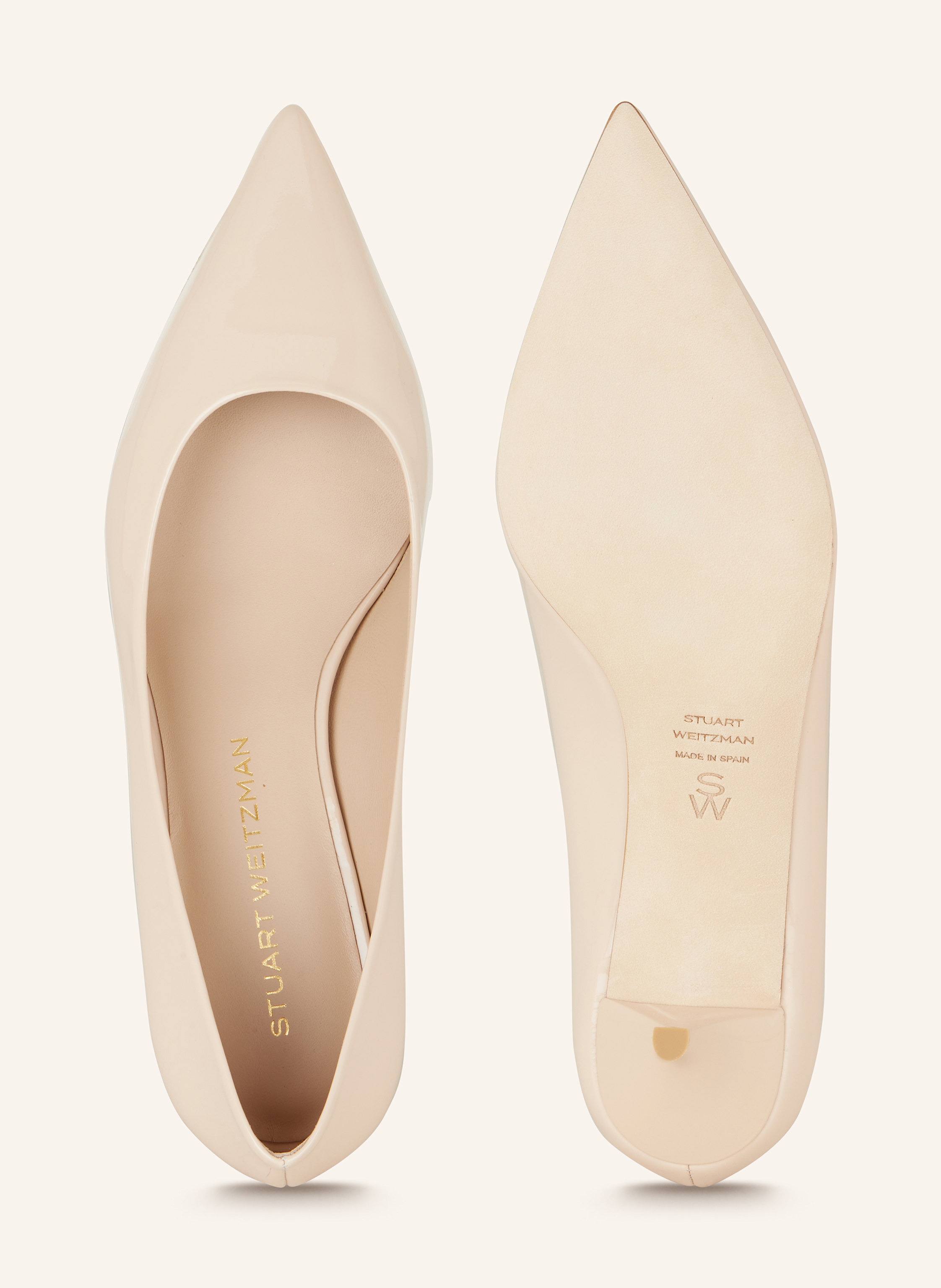 Thumbnail - Stuart Weitzman Lack-Pumps Stuart Power 50 beige