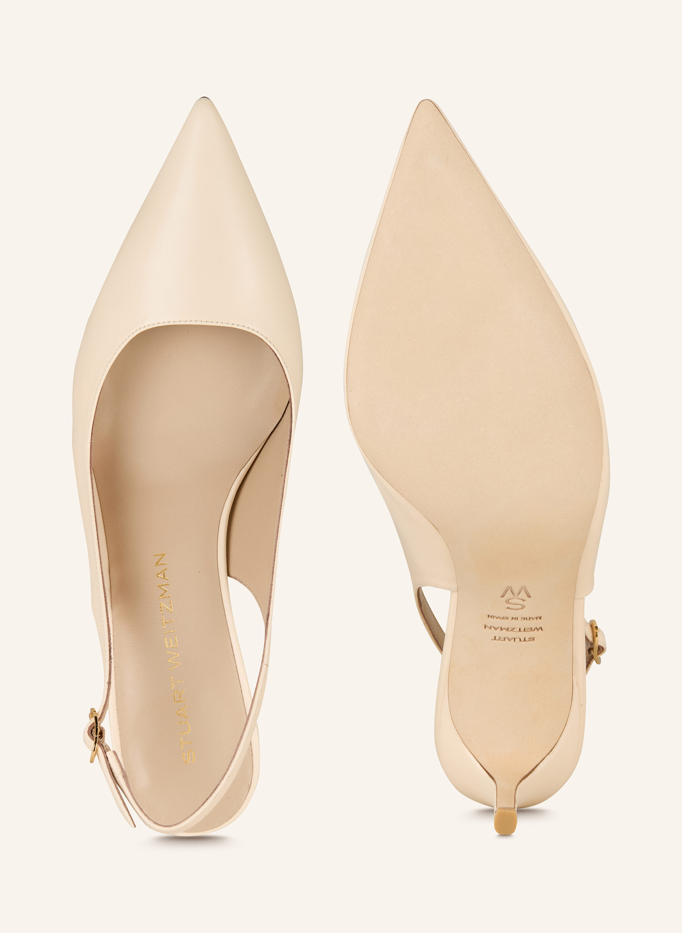 Thumbnail - Stuart Weitzman Slingpumps Stuart Power 75 beige