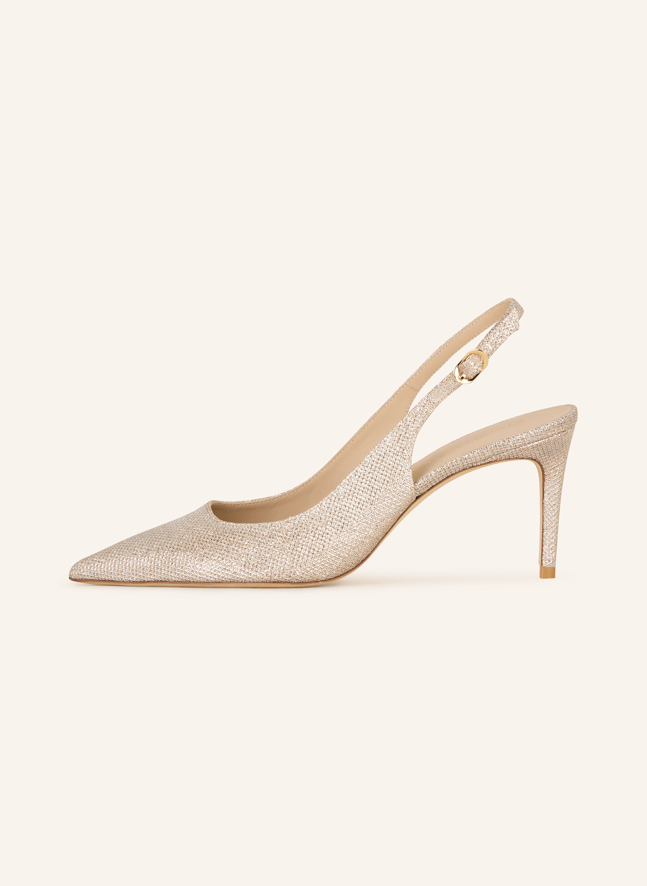 Thumbnail - Stuart Weitzman Slingpumps Stuart Power Mit Schmucksteinbesatz silber