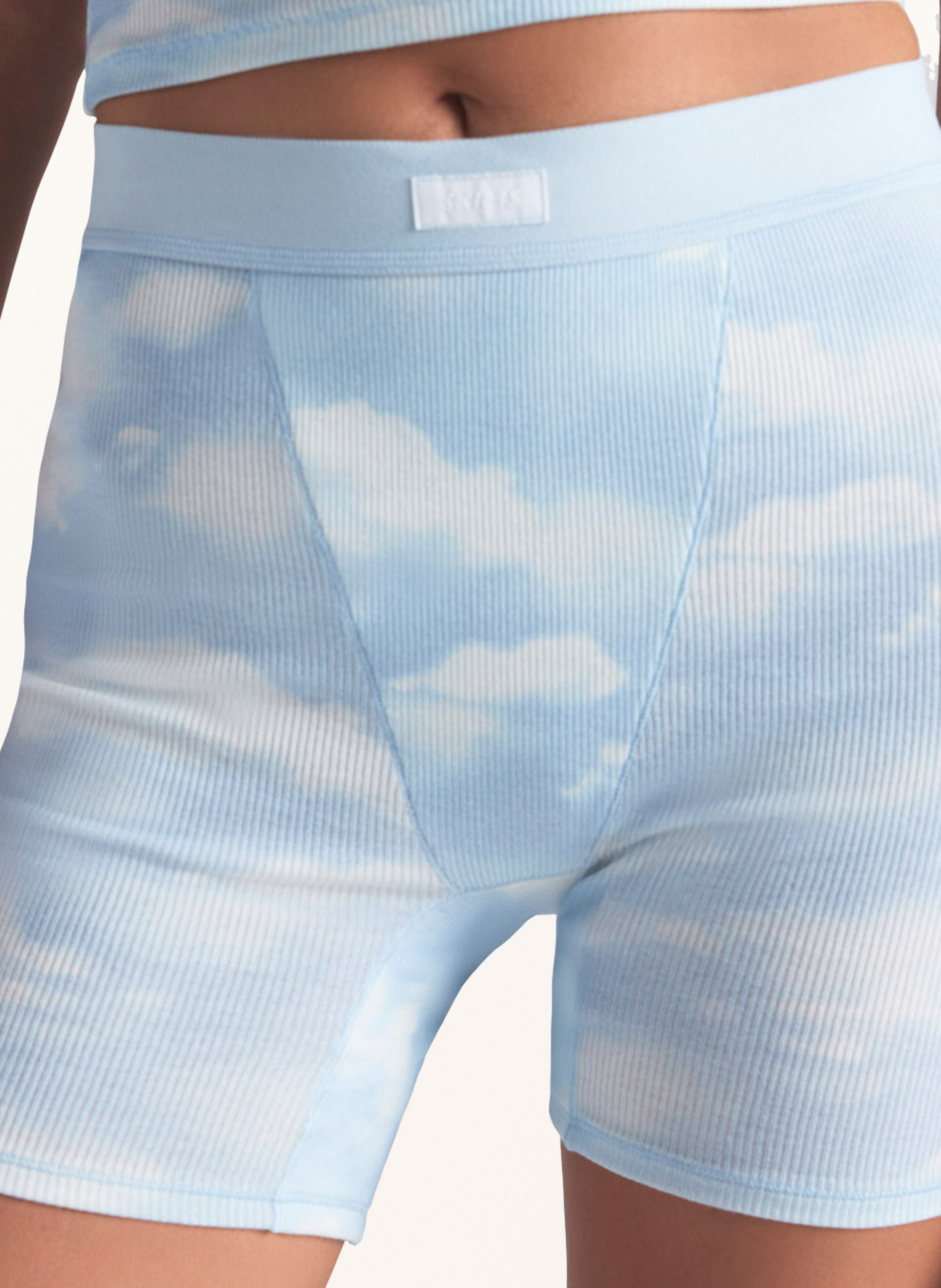 Thumbnail - Skims 3er-Pack Lounge-Shorts Cotton Rib blau