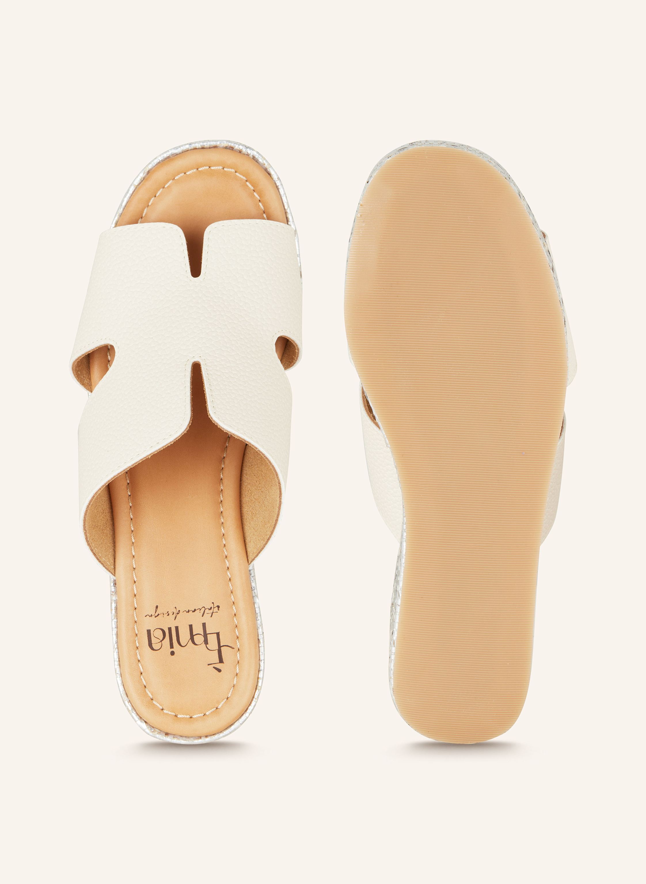 Thumbnail - È Mia Plateau-Wedges weiss