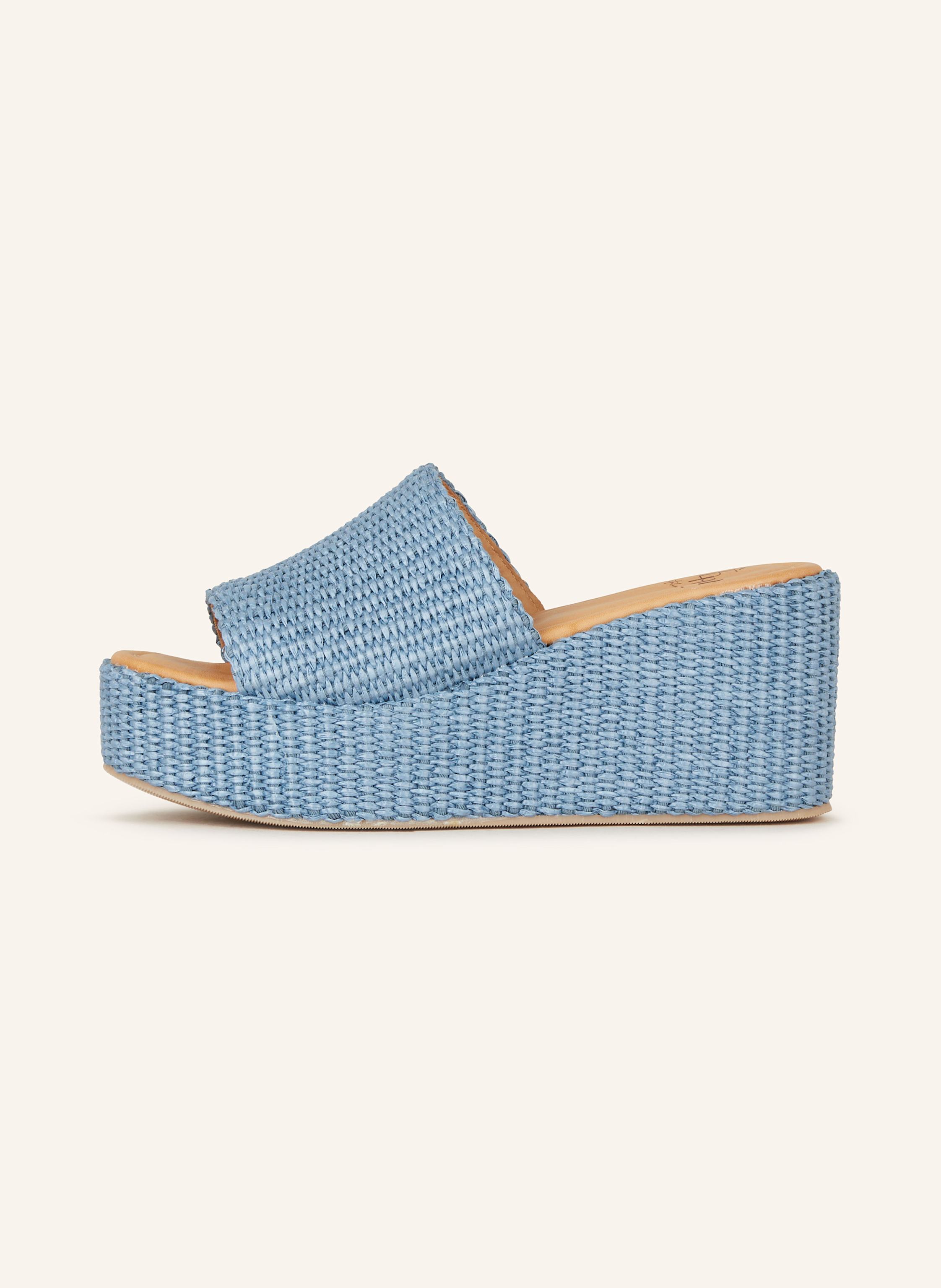 Thumbnail - È Mia Plateau-Wedges blau