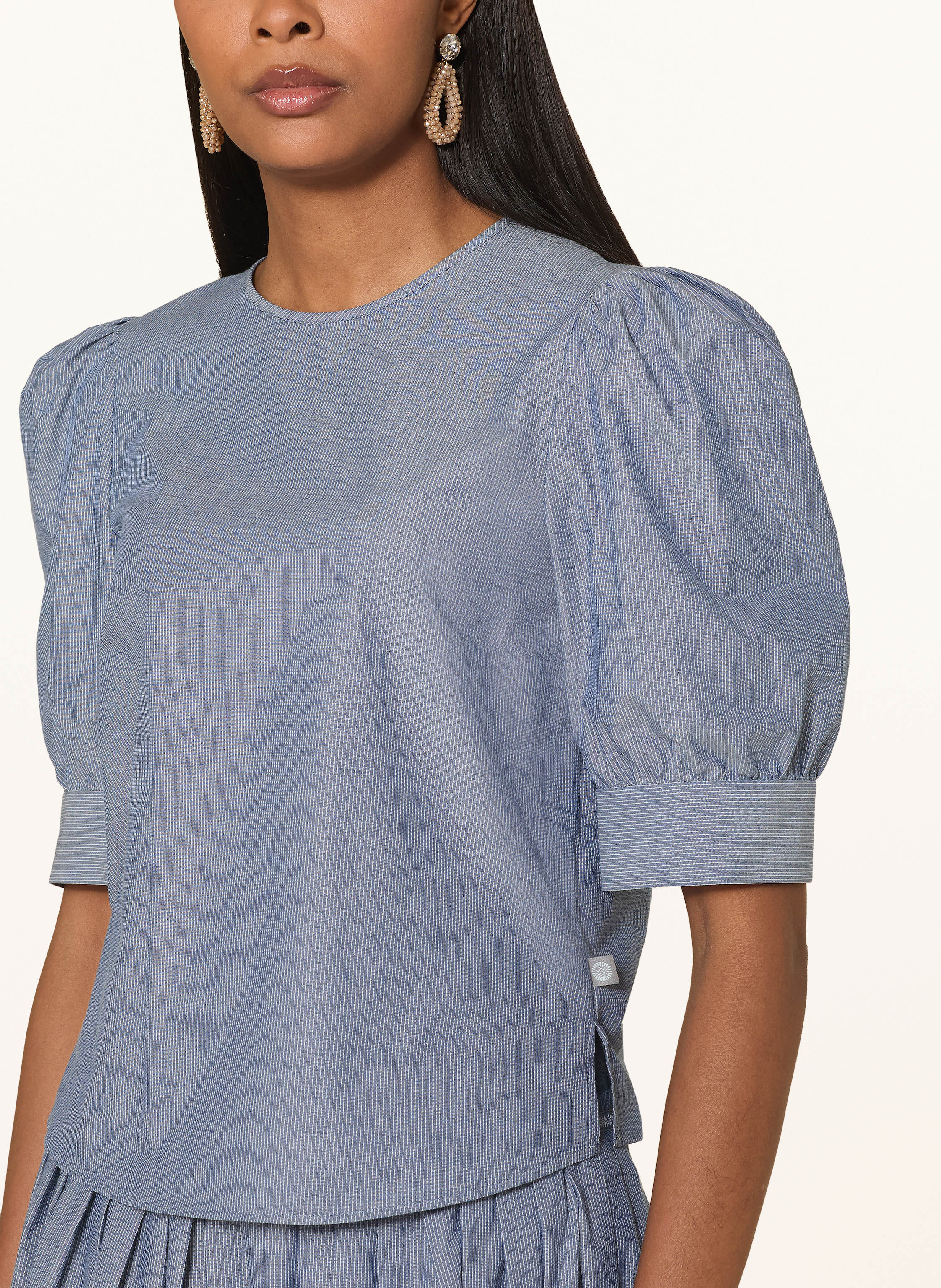 Thumbnail - Rockmacherin Trachtenbluse Tula blau