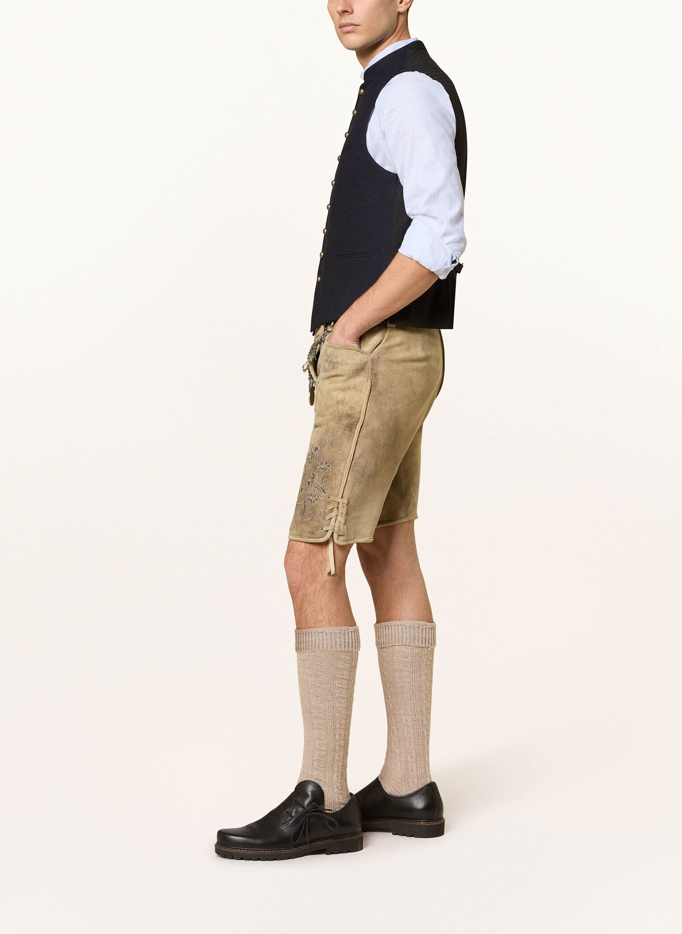 Thumbnail - Beckert Trachten-Lederhose Alberg braun