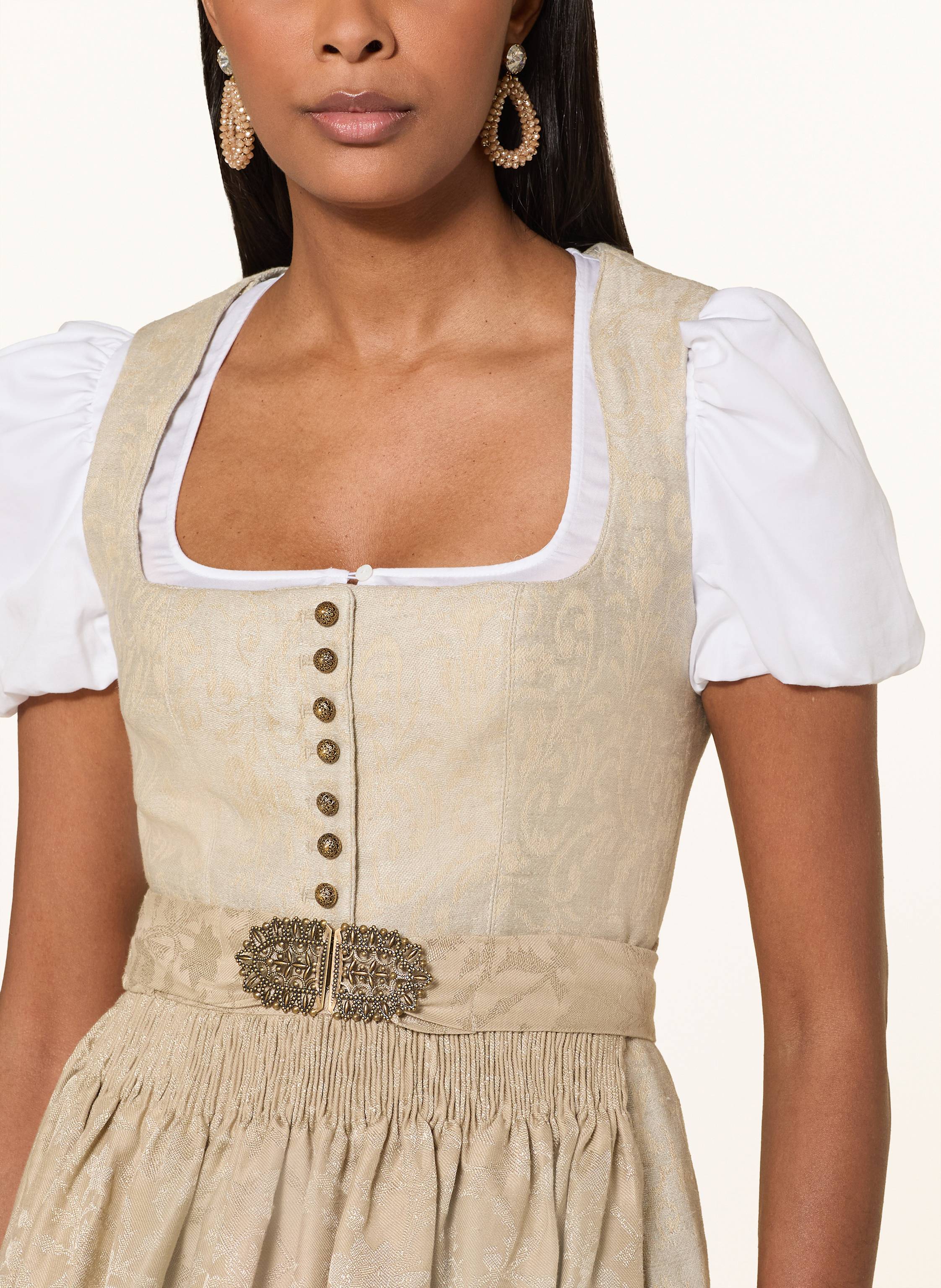 Thumbnail - Gottseidank Leinendirndl Monika weiss