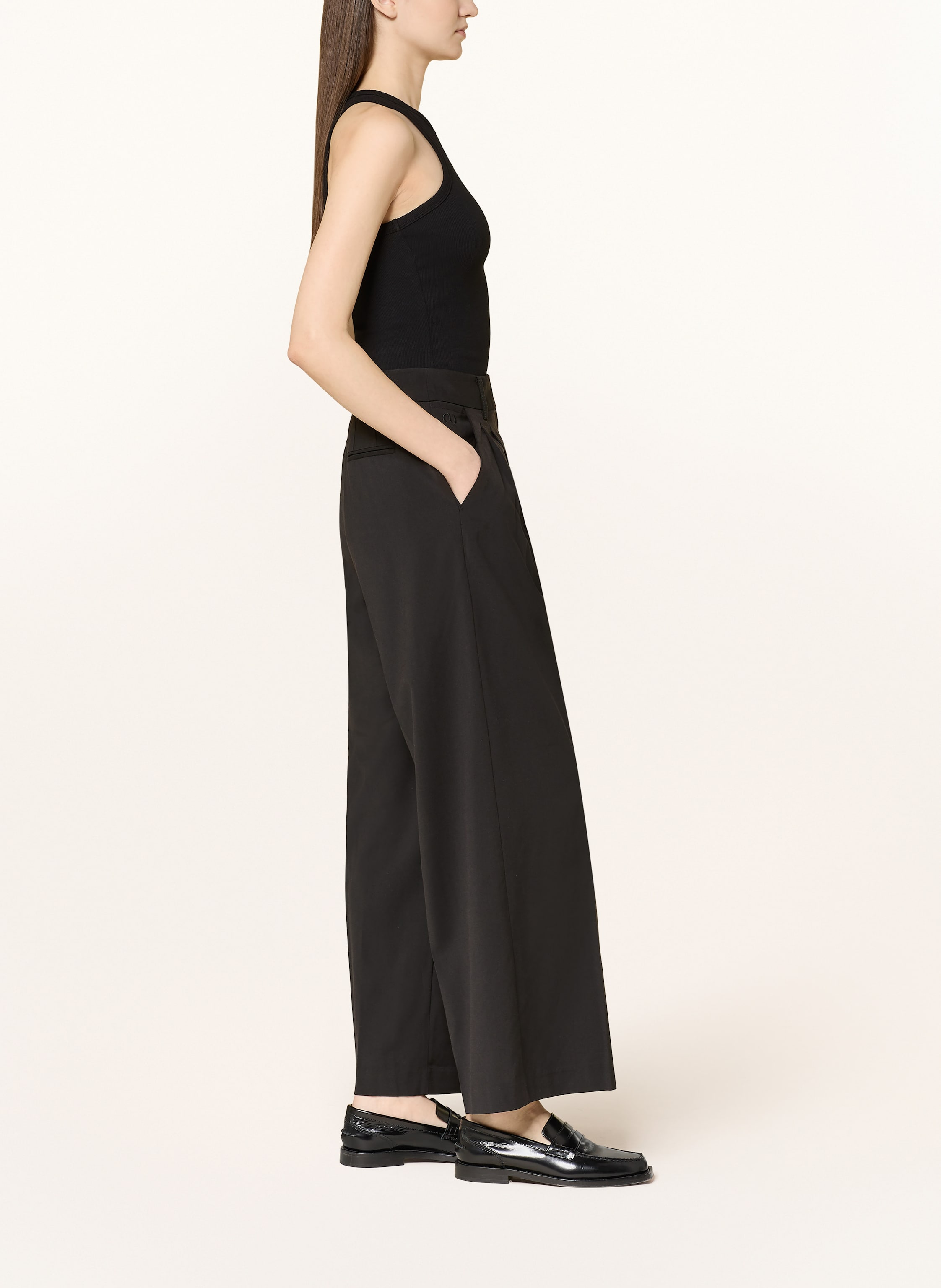 Thumbnail - Leger Studio Marlenehose Chinara schwarz