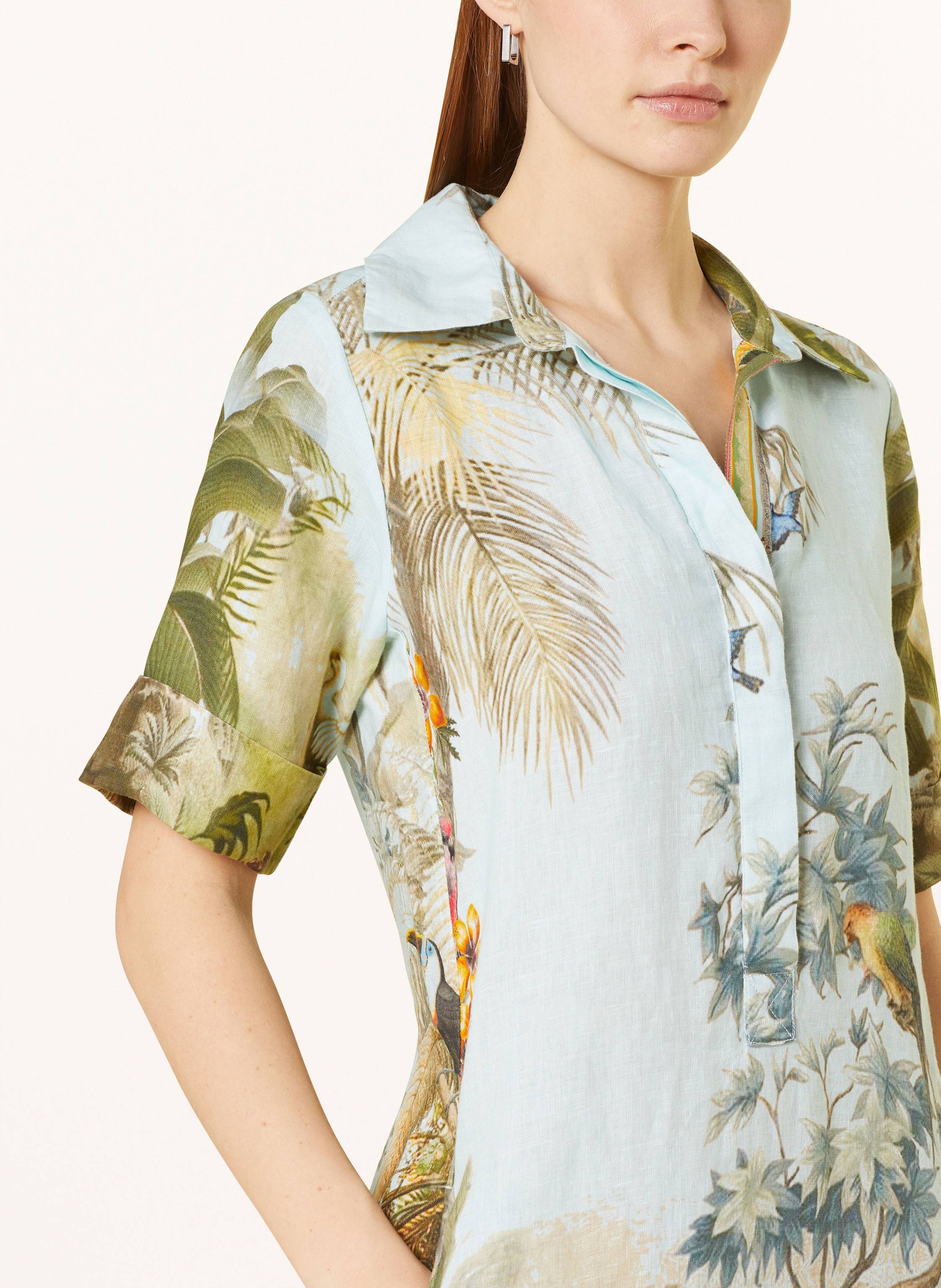 Thumbnail - Angoor Leinenkleid Dorothee blau