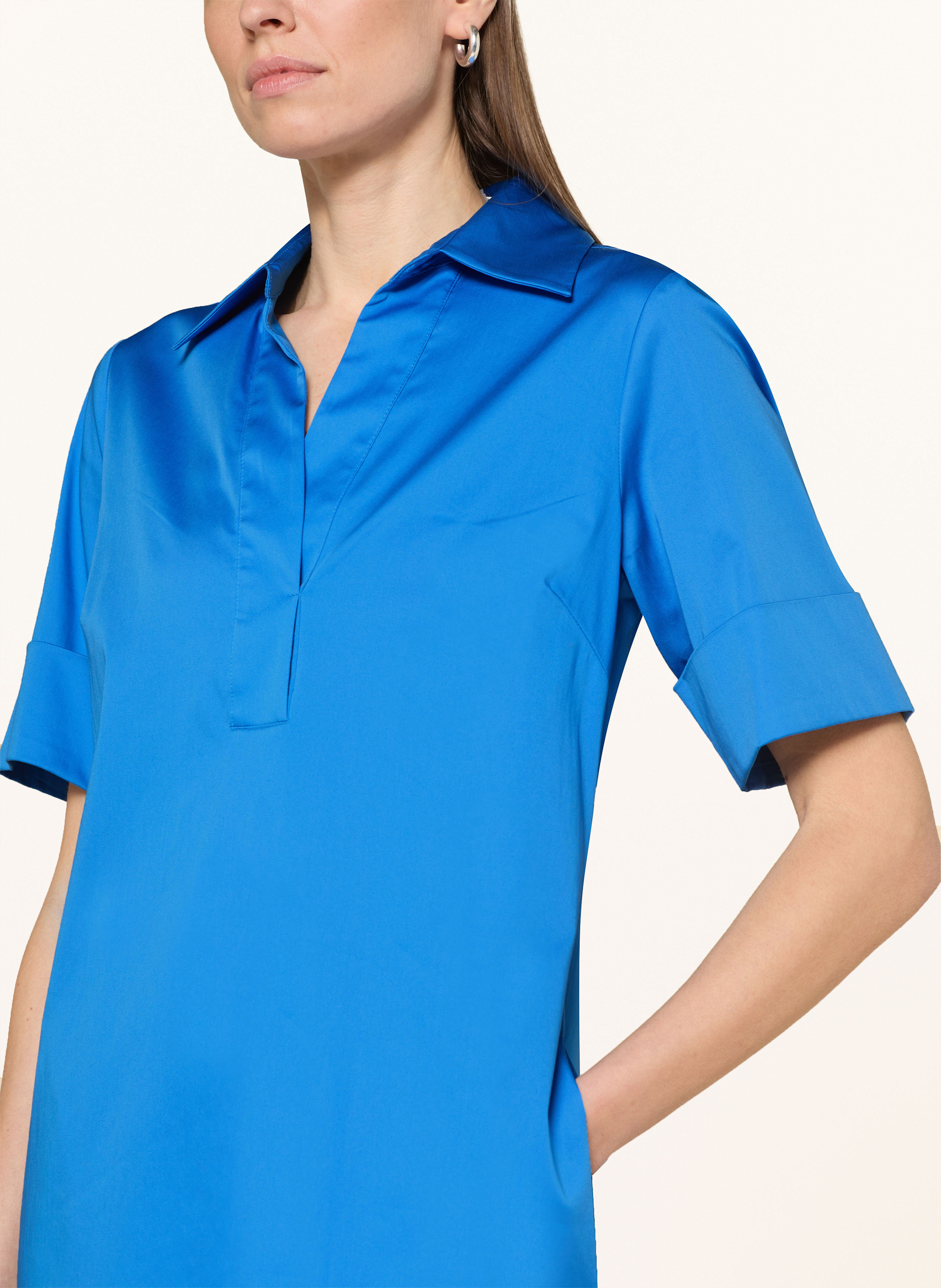 Thumbnail - Angoor Hemdblusenkleid Gitte blau