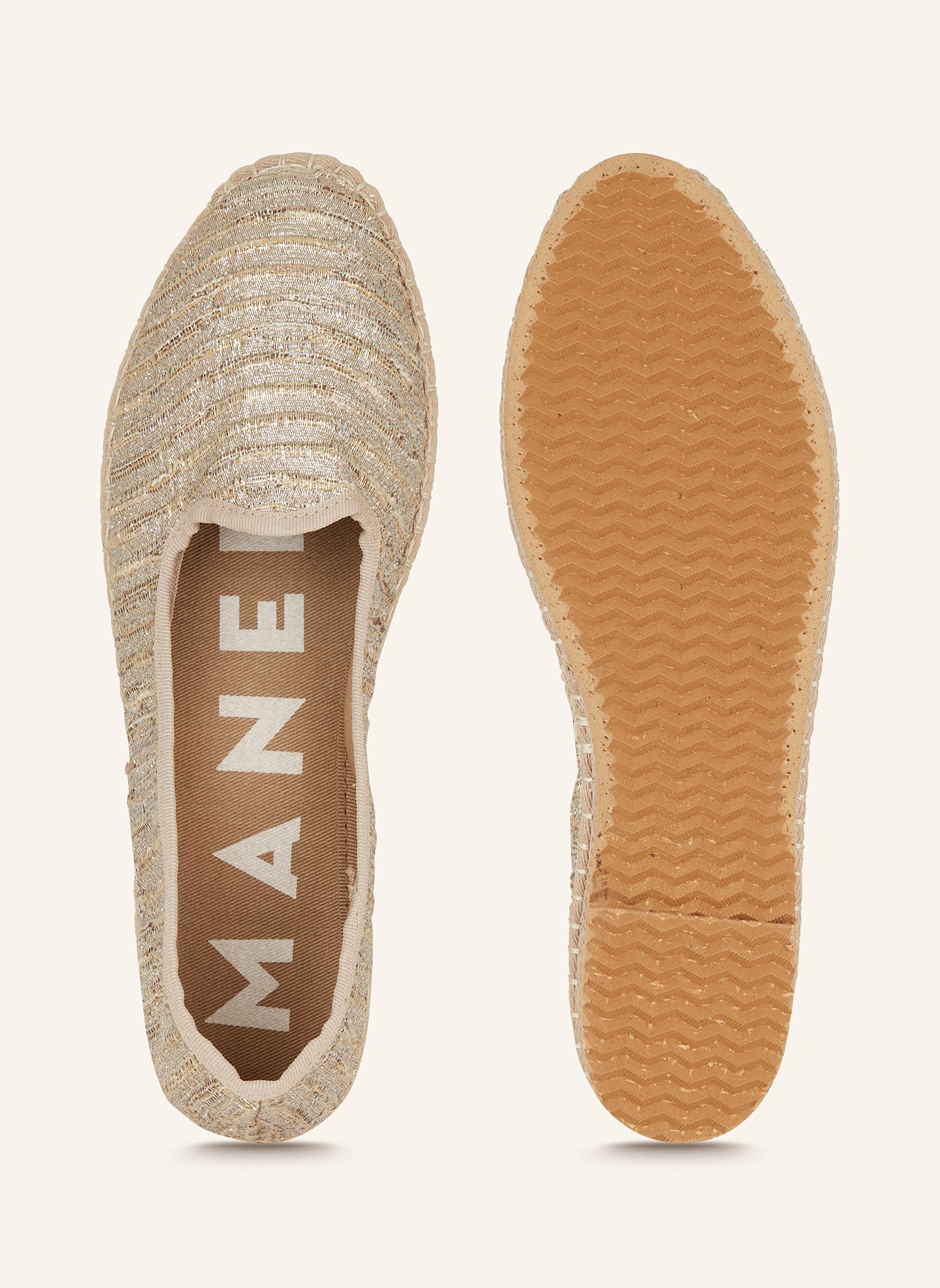 Thumbnail - Manebí Espadrilles Friulana Mit Glitzergarn gold