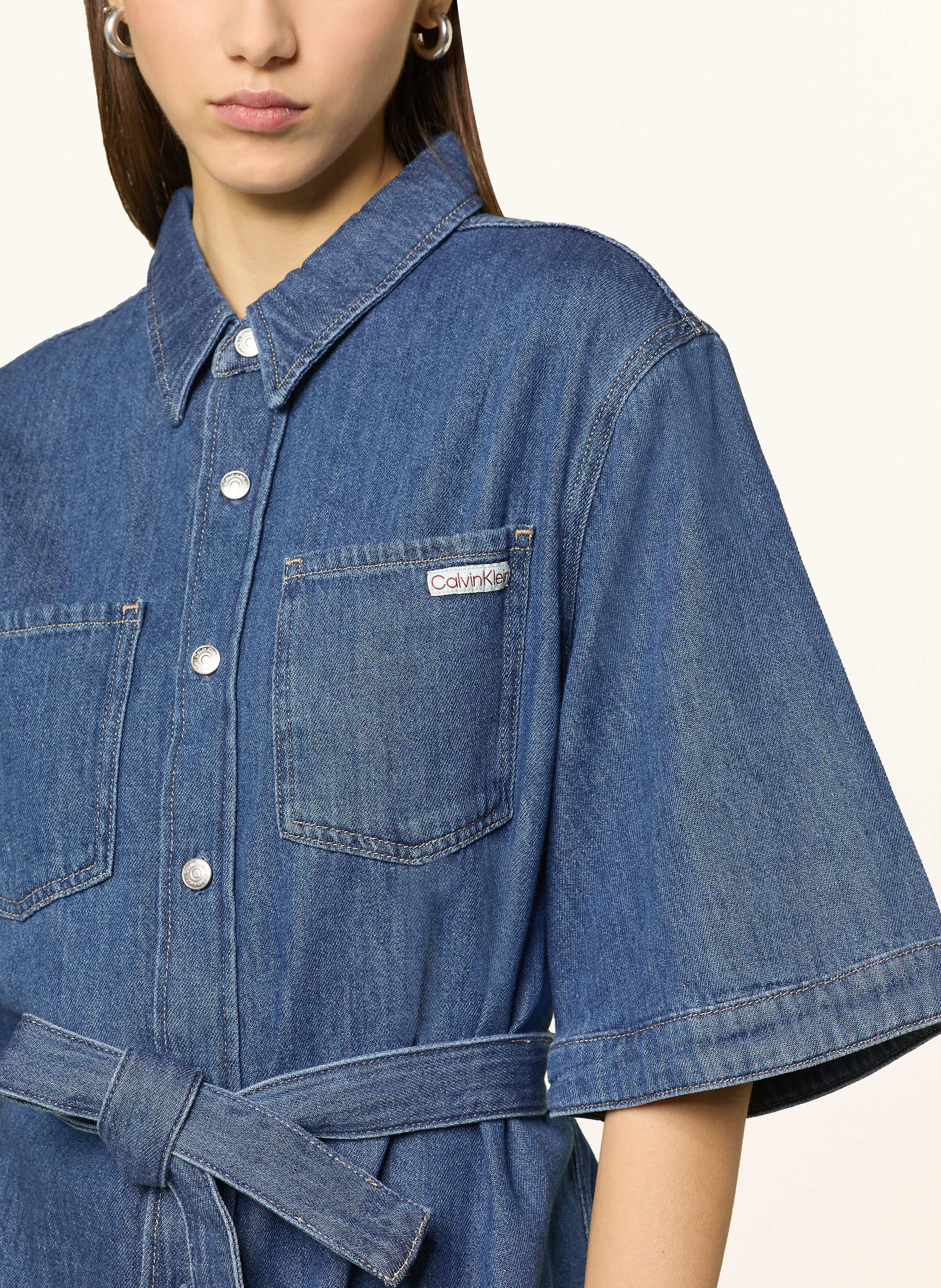 Thumbnail - Calvin Klein Jeans Jeanskleid blau