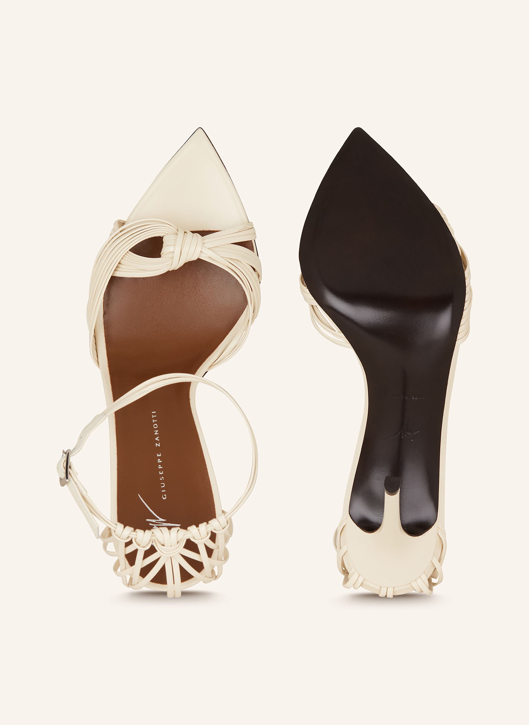 Thumbnail - Giuseppe Zanotti Design Sandaletten Matcha Martin beige