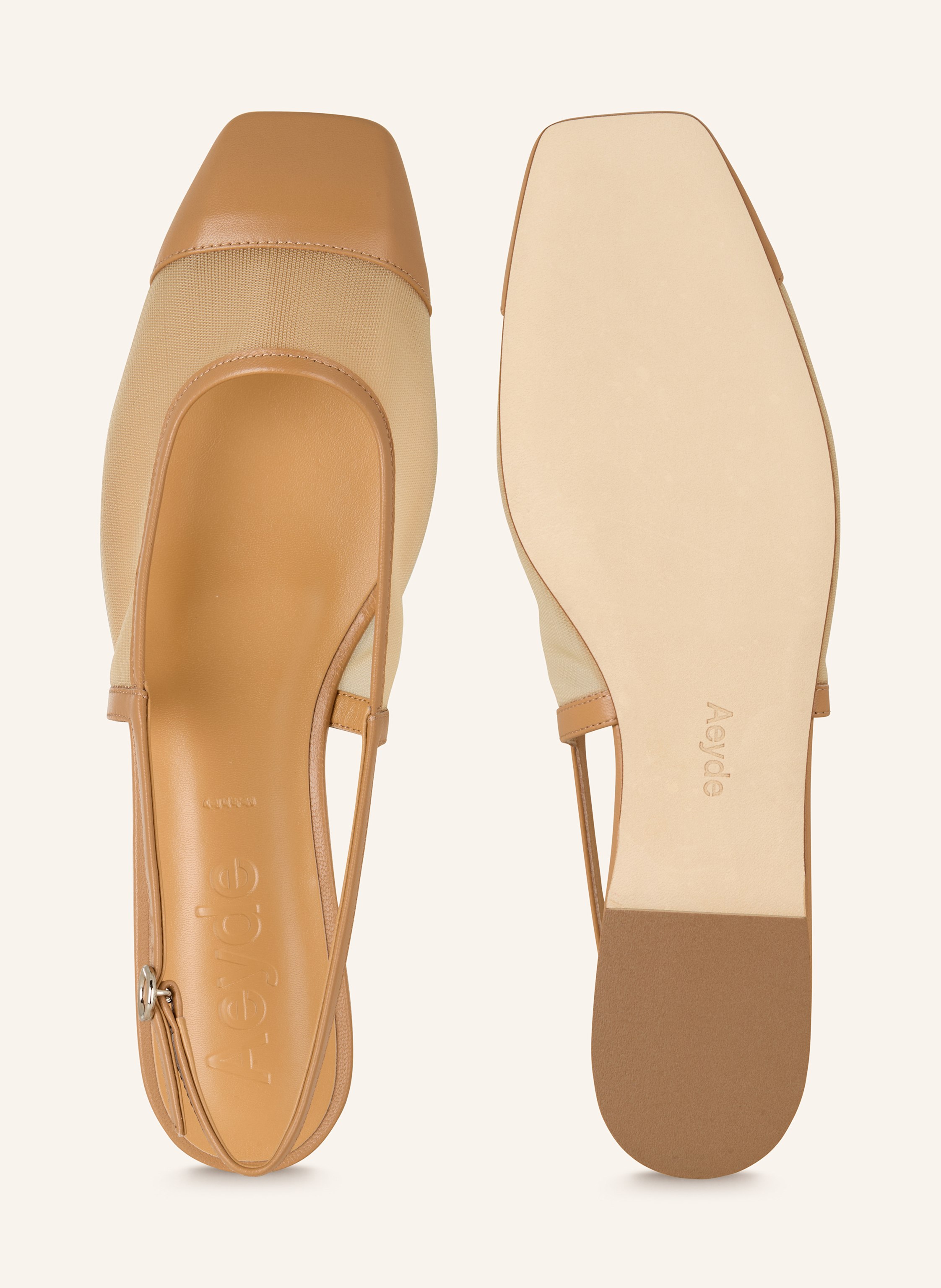 Thumbnail - Aeyde Slingballerinas Geraldine beige