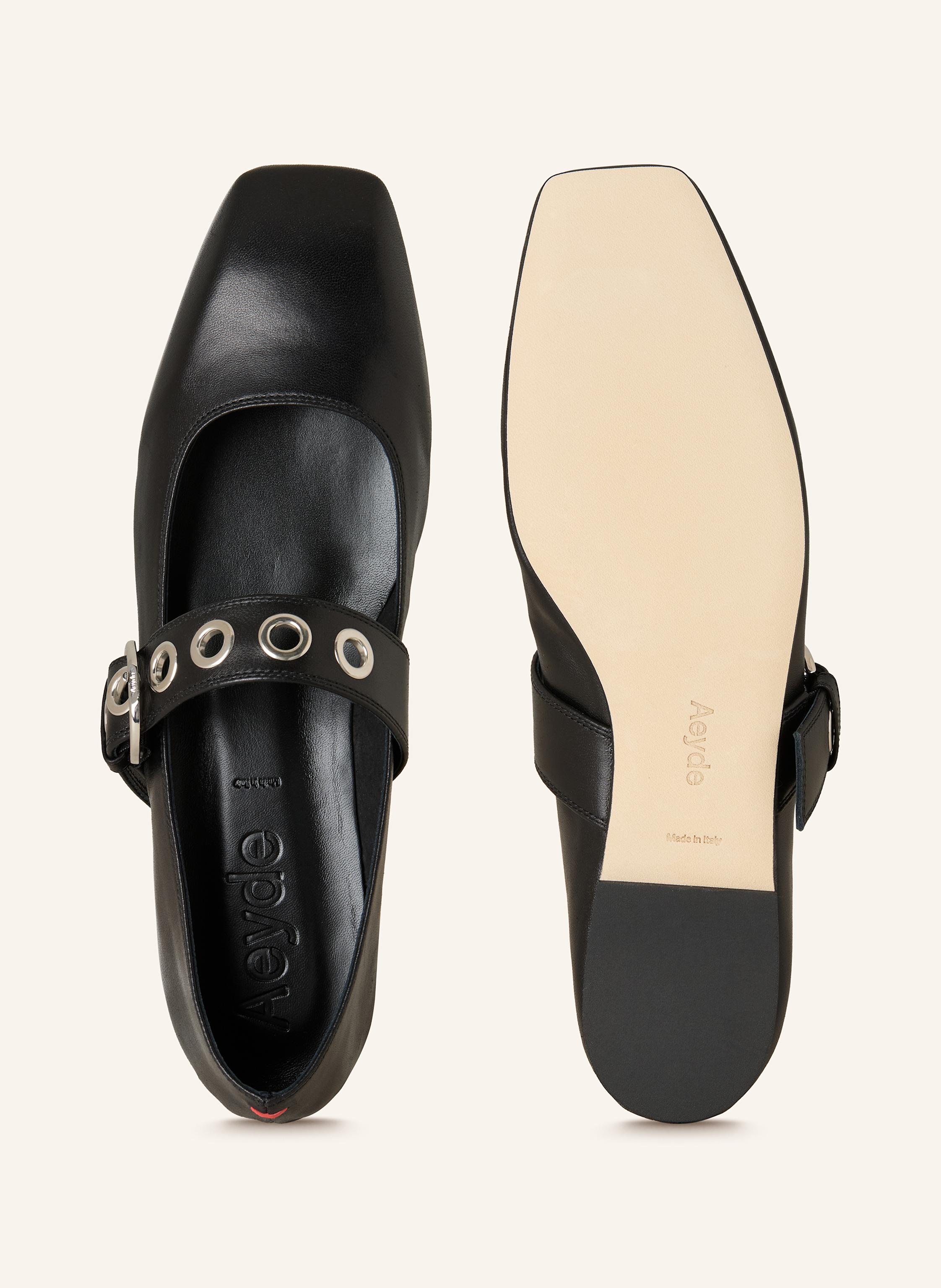 Thumbnail - Aeyde Mary-Jane-Ballerinas Uma schwarz