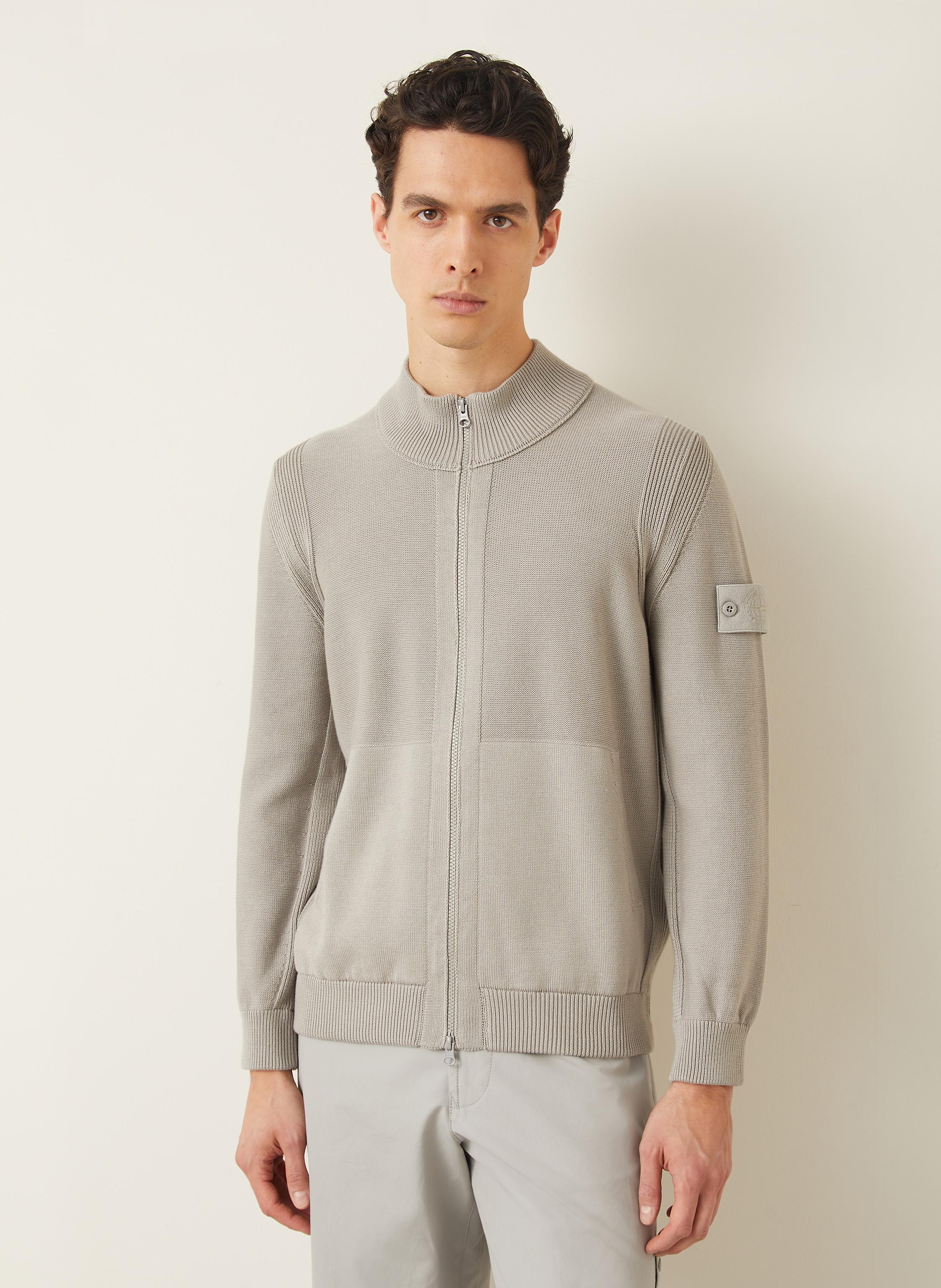 Thumbnail - Stone Island Strickjacke Ghost grau