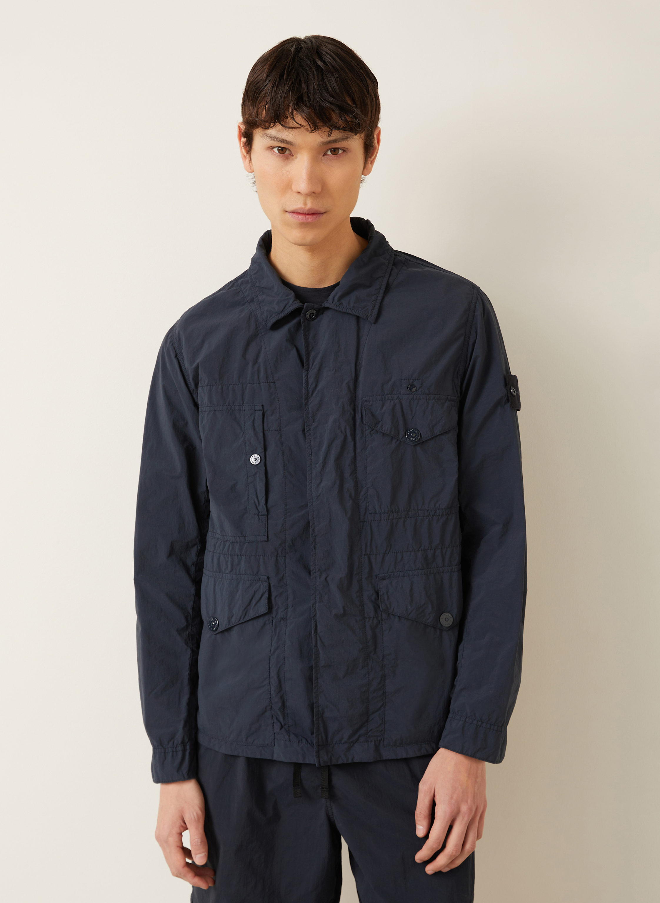 Thumbnail - Stone Island Fieldjacket Ghost blau