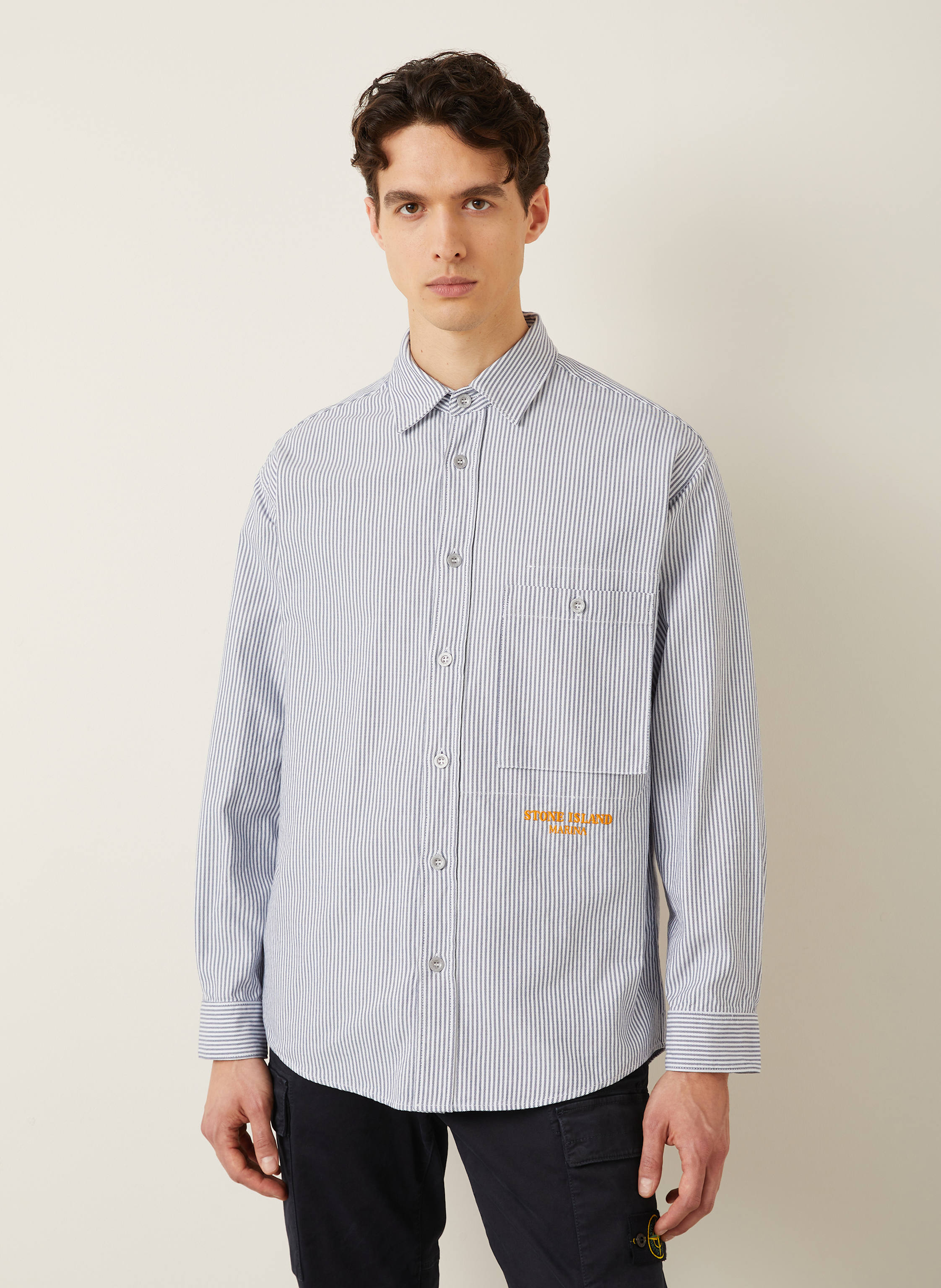 Thumbnail - Stone Island Hemd Marina Comfort Fit blau