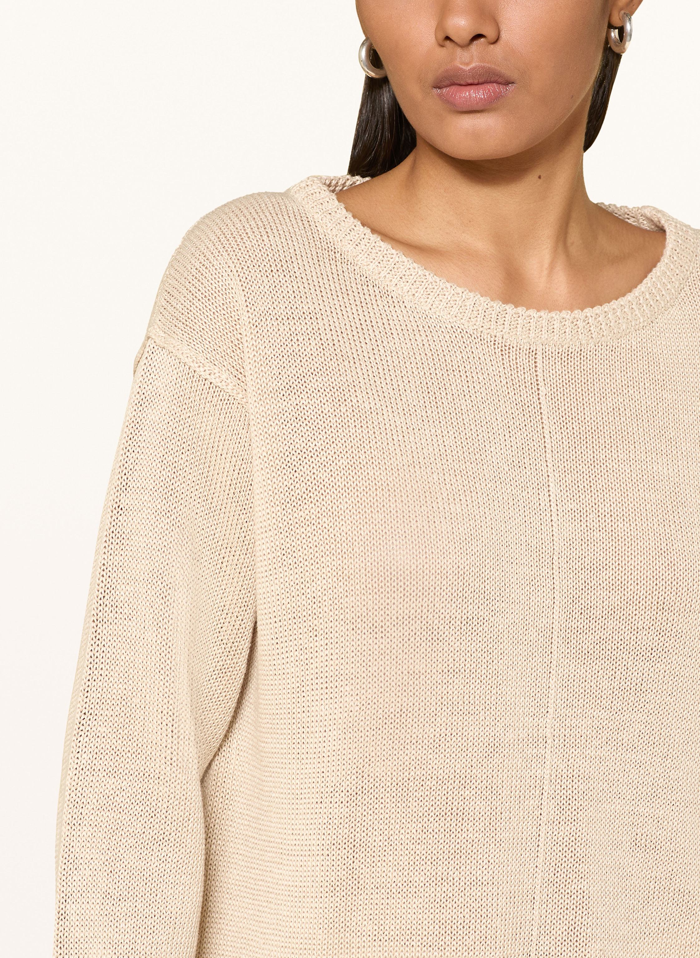 Thumbnail - Hemisphere Leinenpullover beige