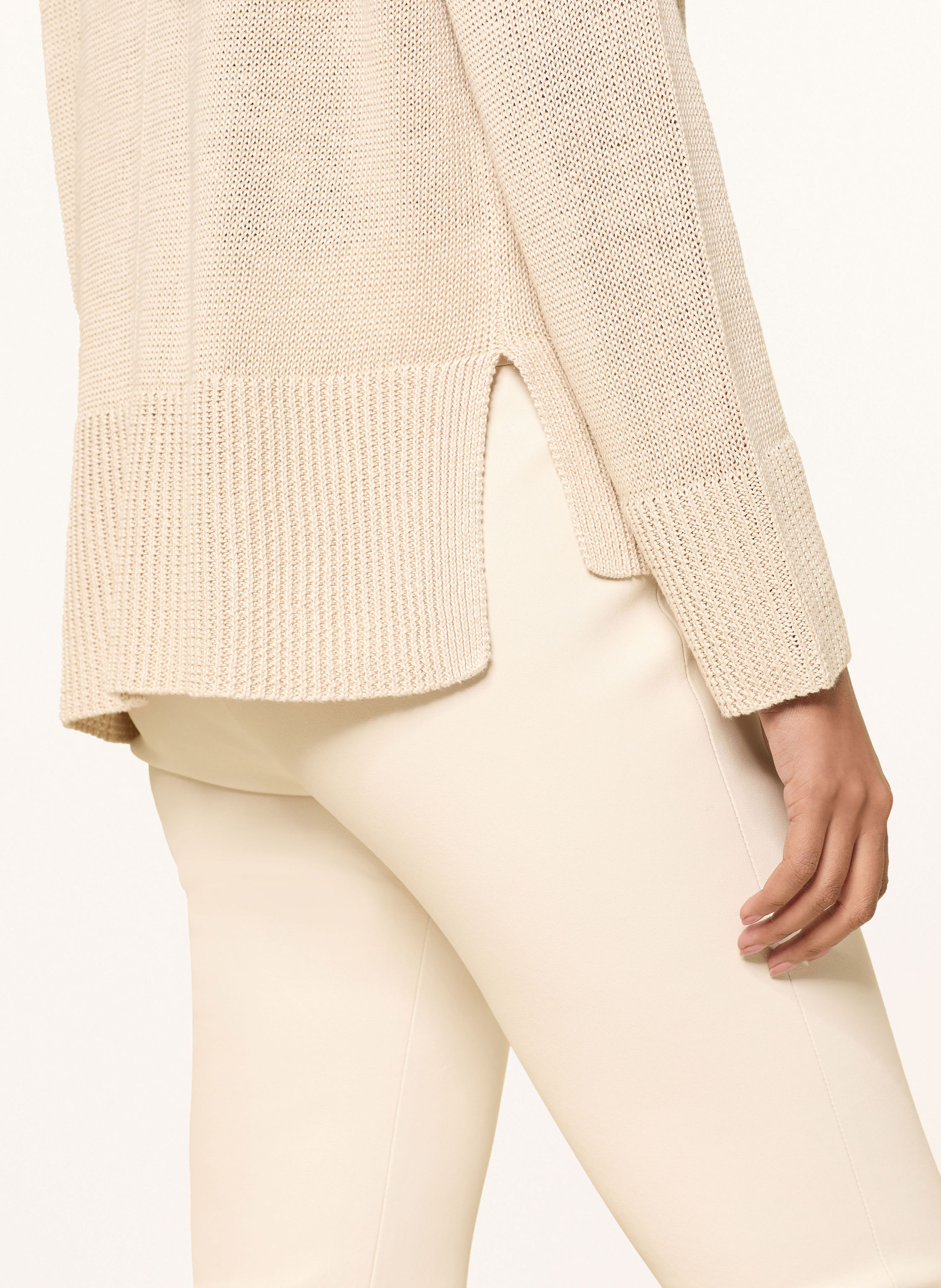 Thumbnail - Hemisphere Leinenpullover beige