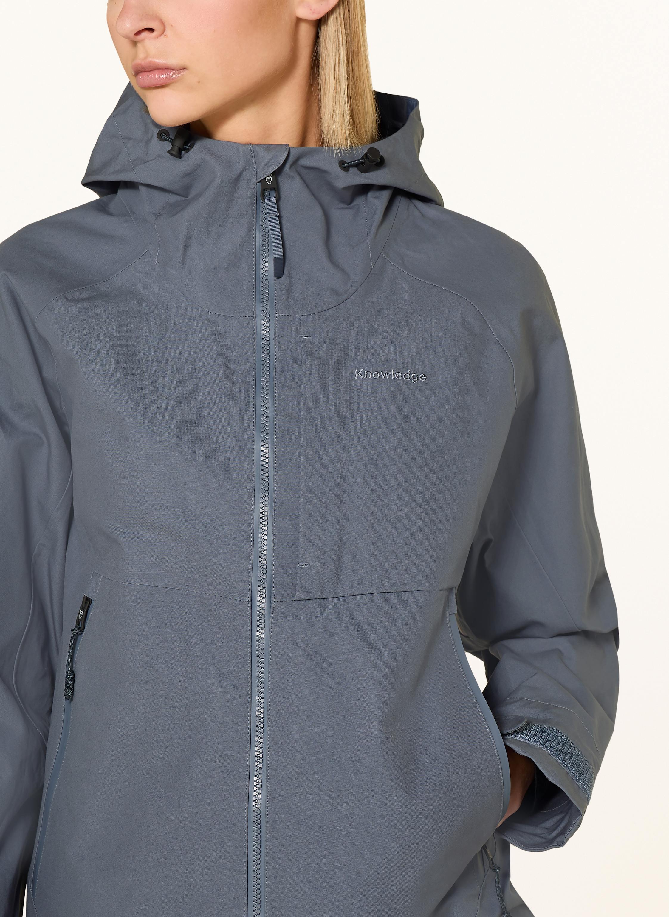 Thumbnail - Knowledgecotton Apparel Funktionsjacke Vent Canvas 270™ blau